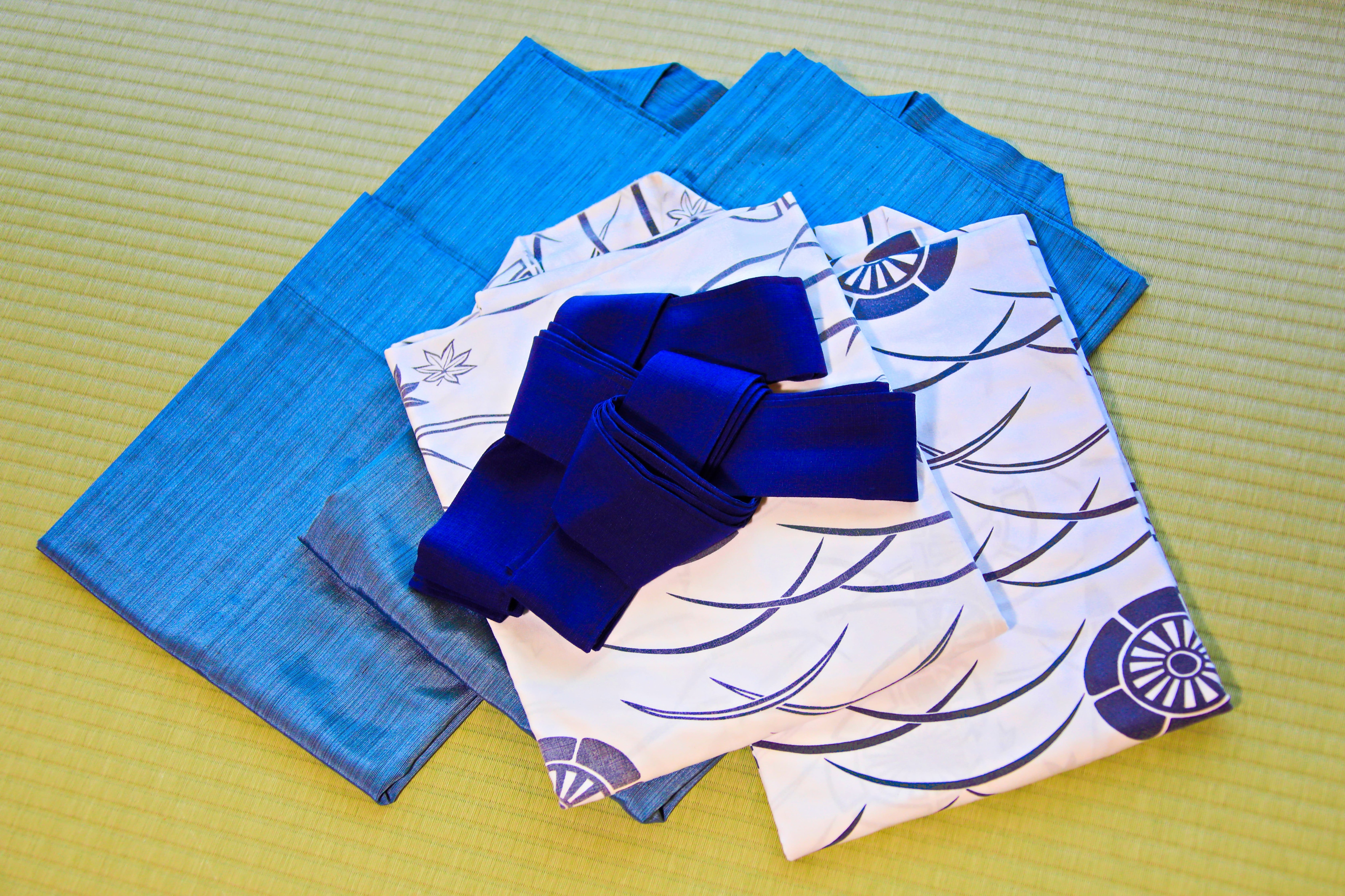 Yukata robes for use in the hotel