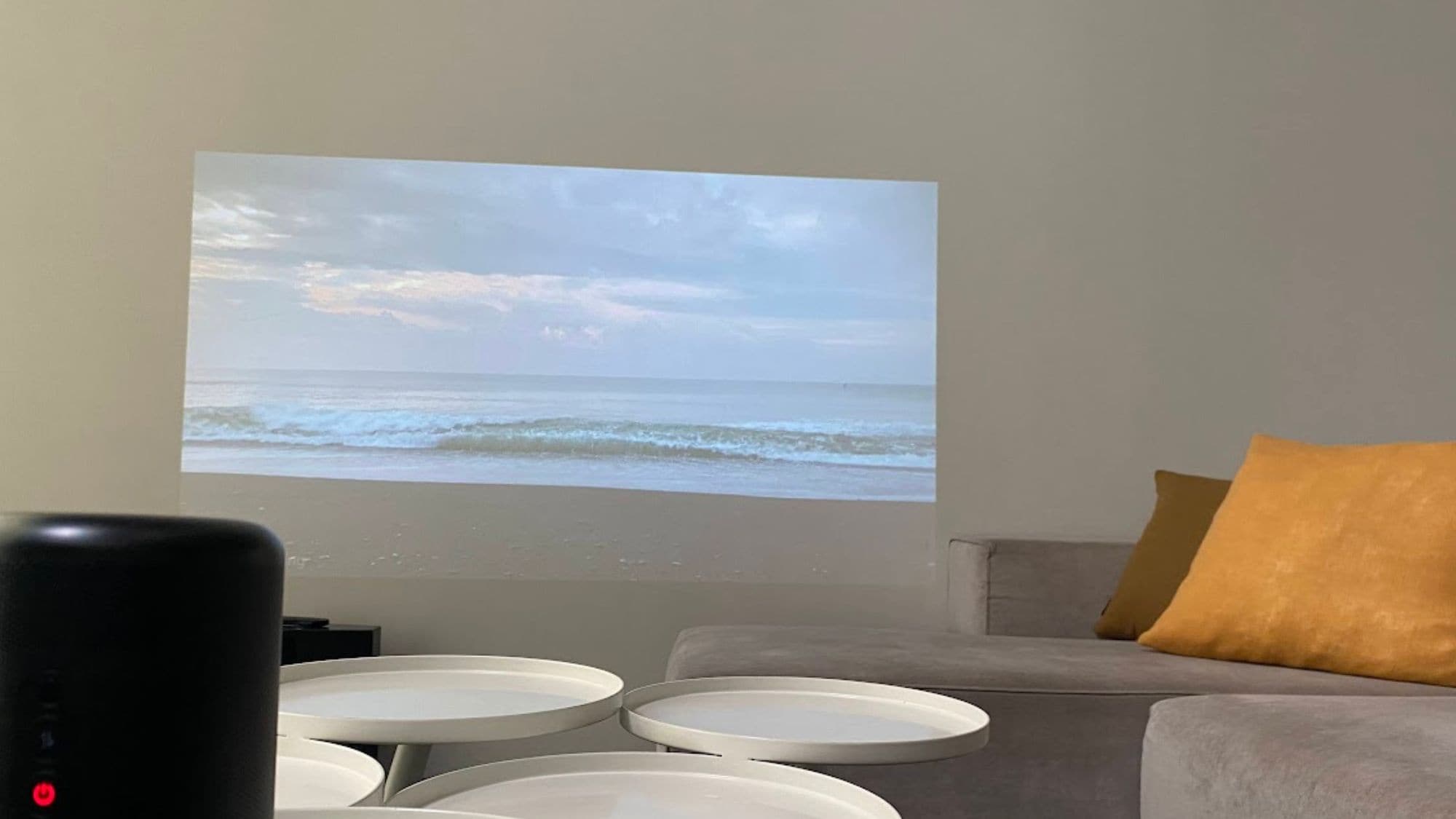 You can enjoy movies and music using the projector.