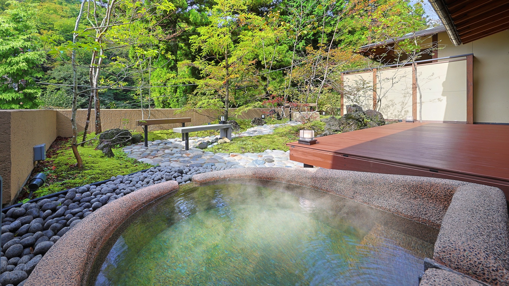 [Sumi] Japanese-Western room with garden open-air bath (Main building Tsuruya)
