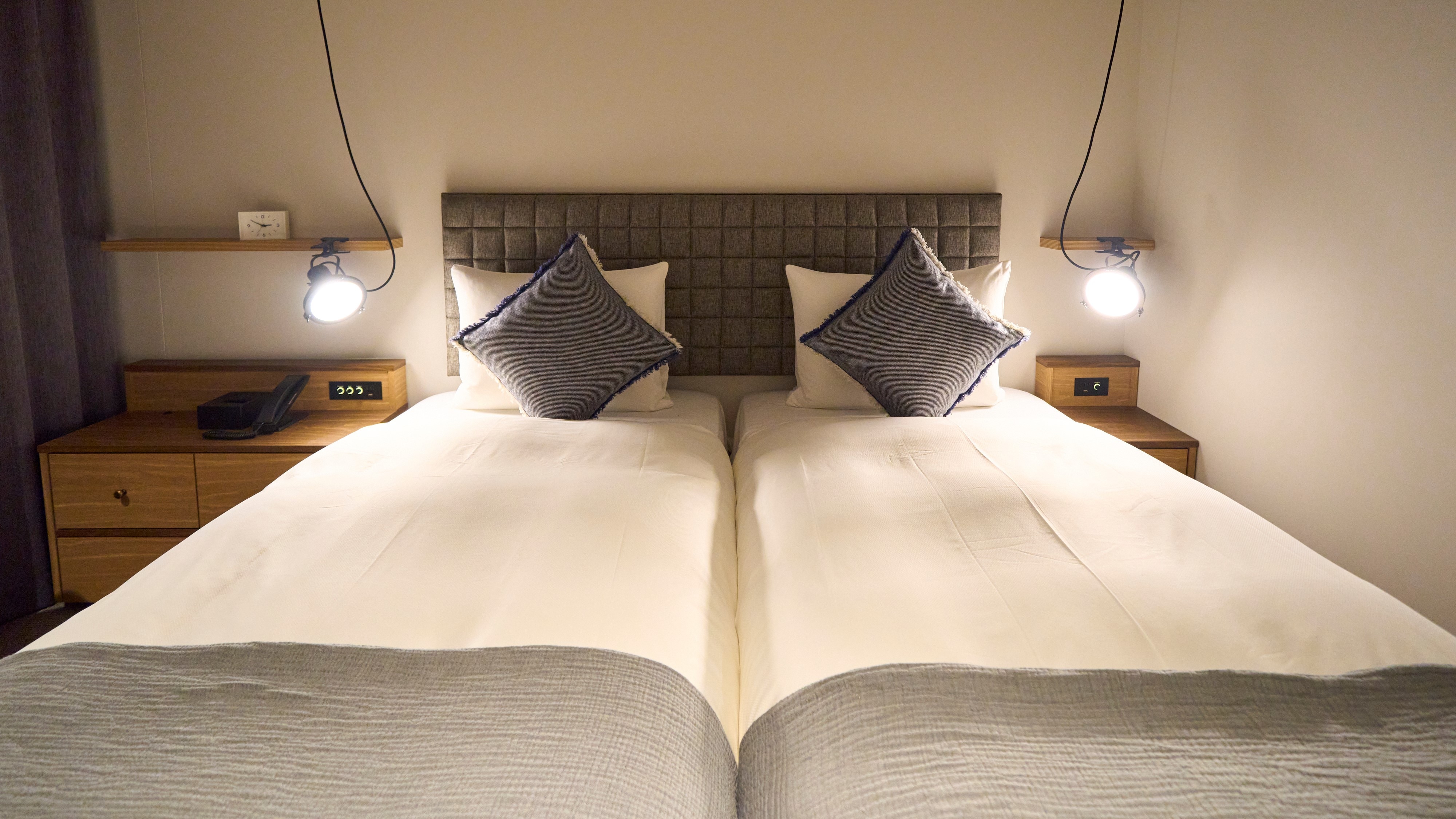 ■Twin■18㎡・100cm bed x 2