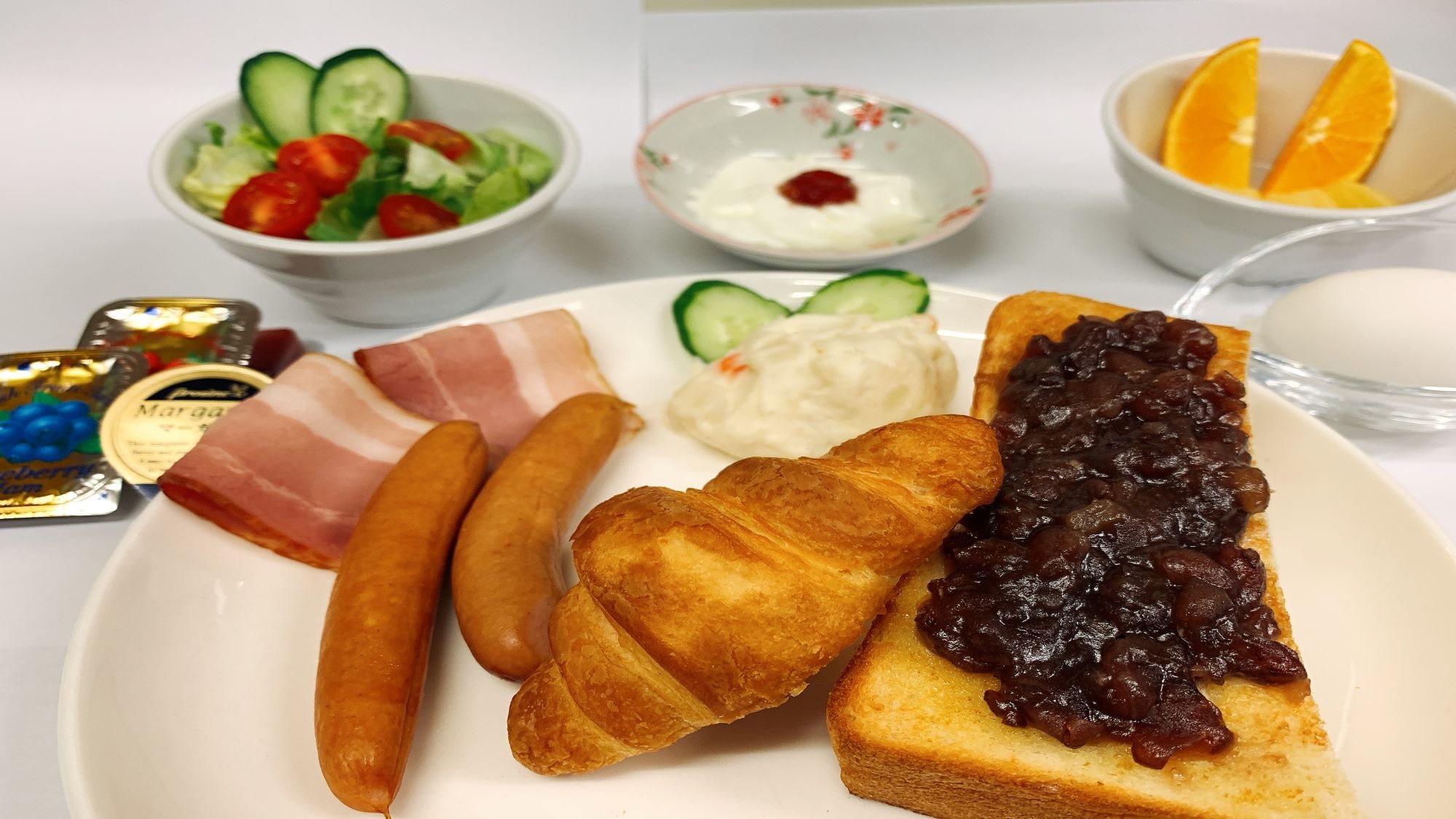 Ogura toast set (Morning at Nagoya Meshi, recommended!)
