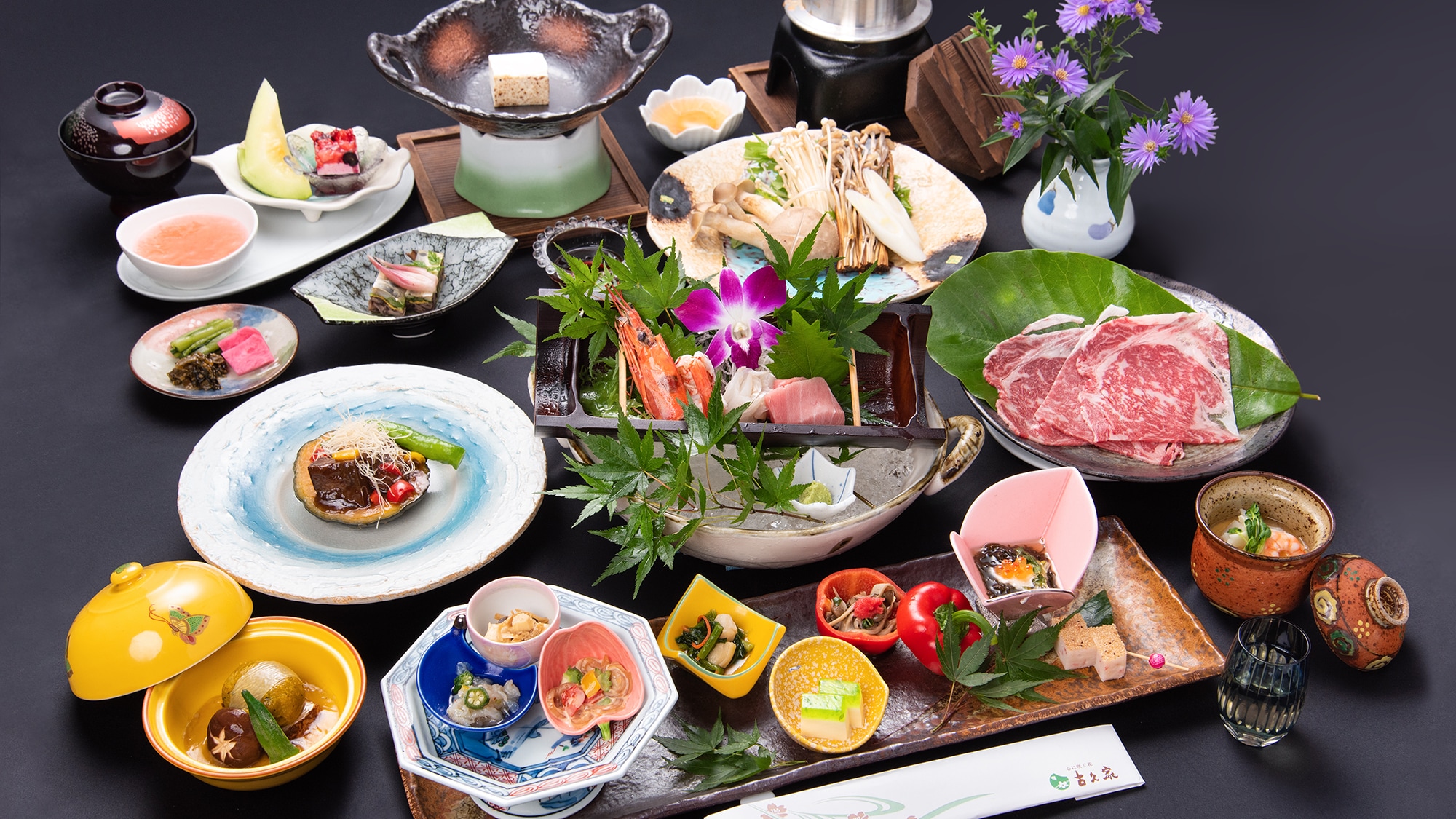 *[Yuyama Kaiseki/Example] Course featuring Joshu beef sukiyaki and beef tongue