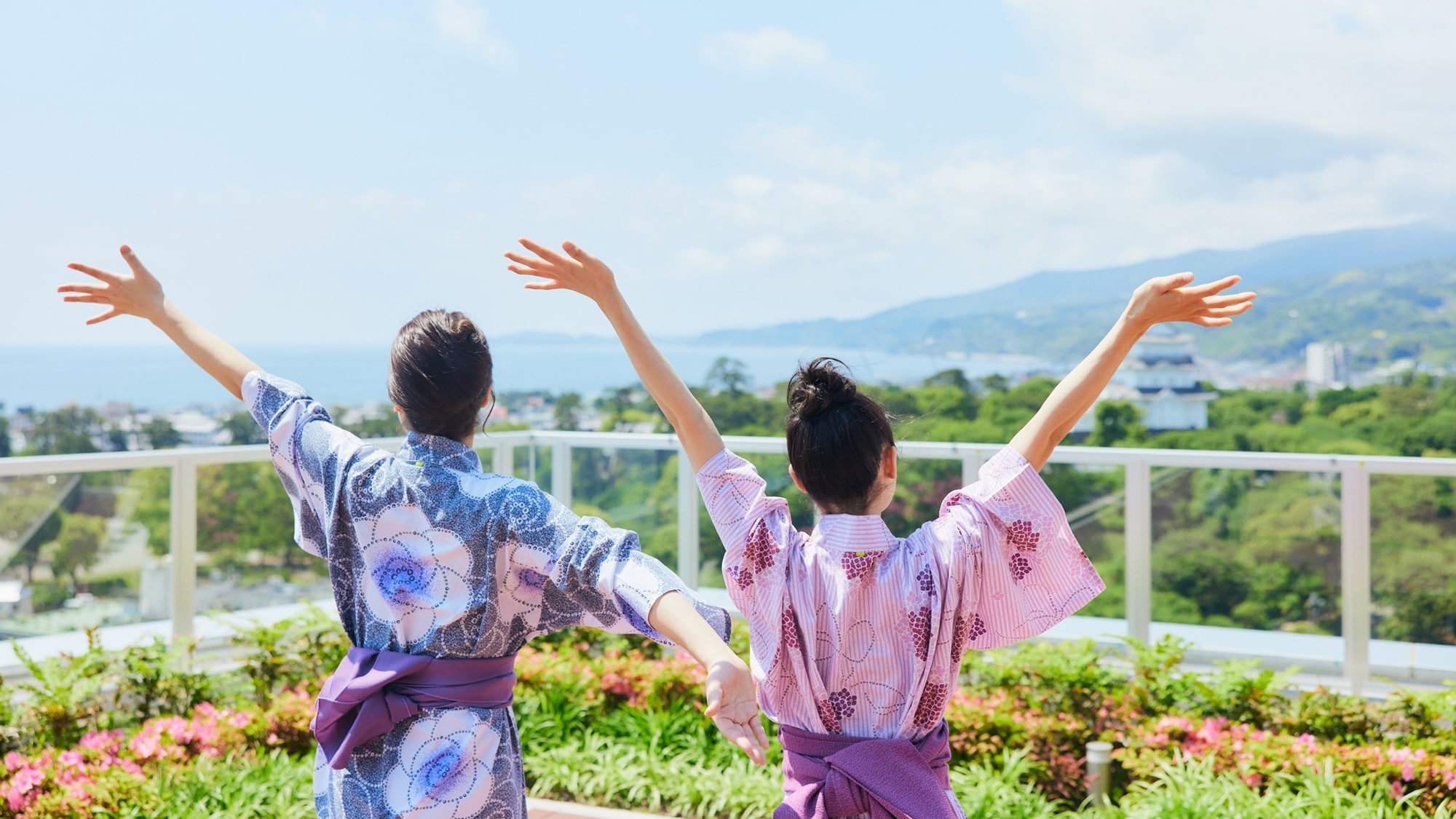 14階　開放的な展望デッキ♪