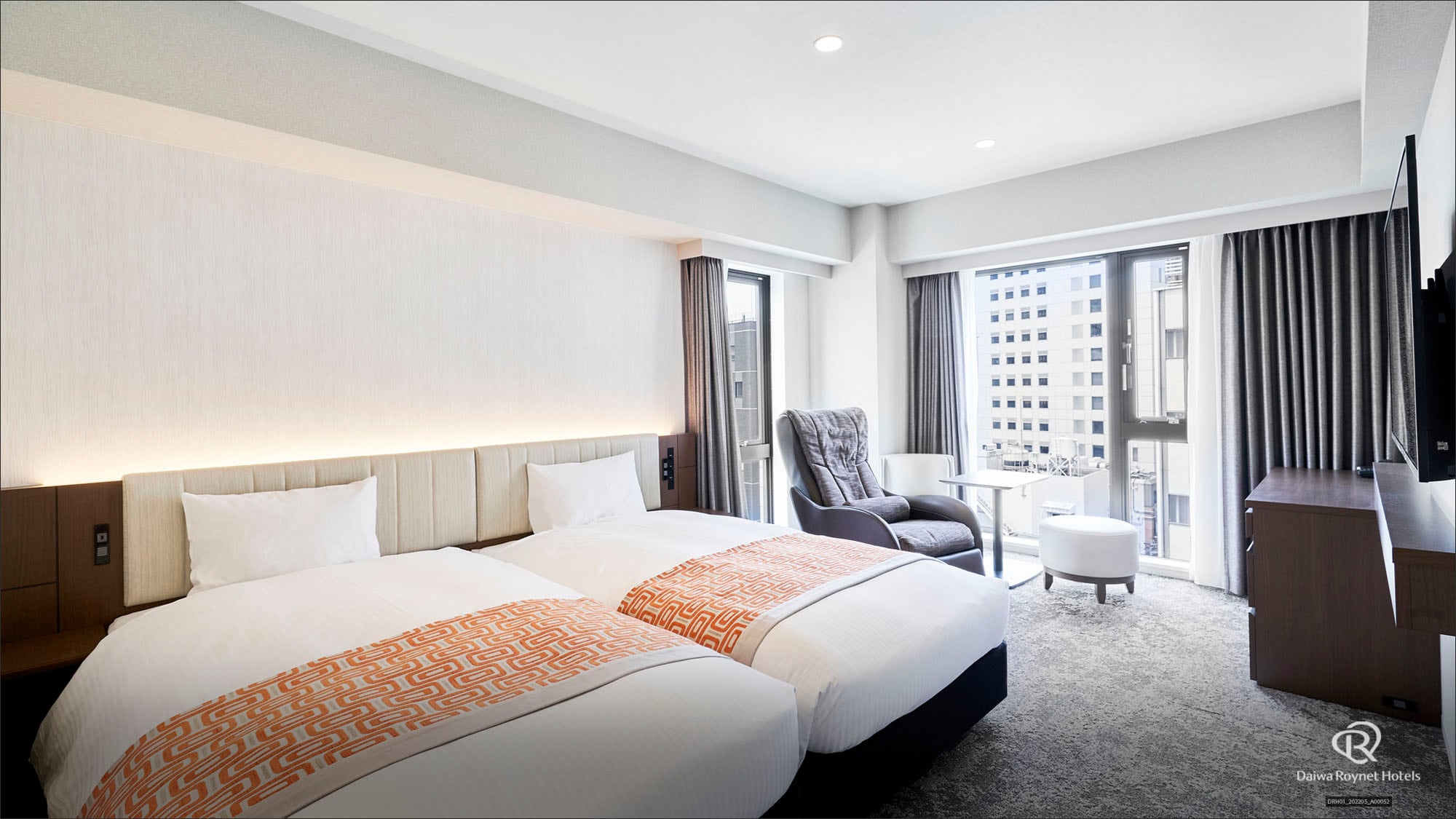 Kamar kembar yang santai