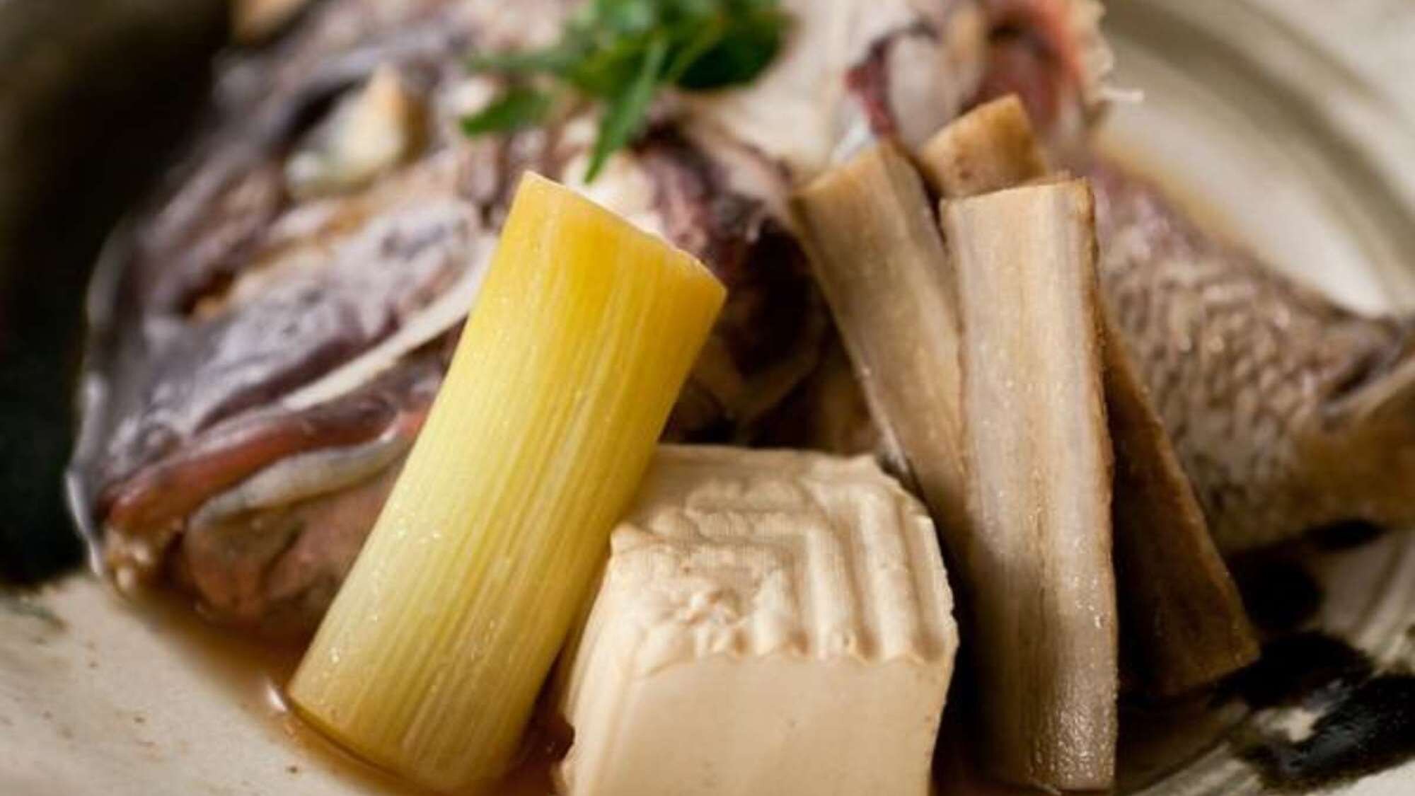 Simmered dish Kabuto style