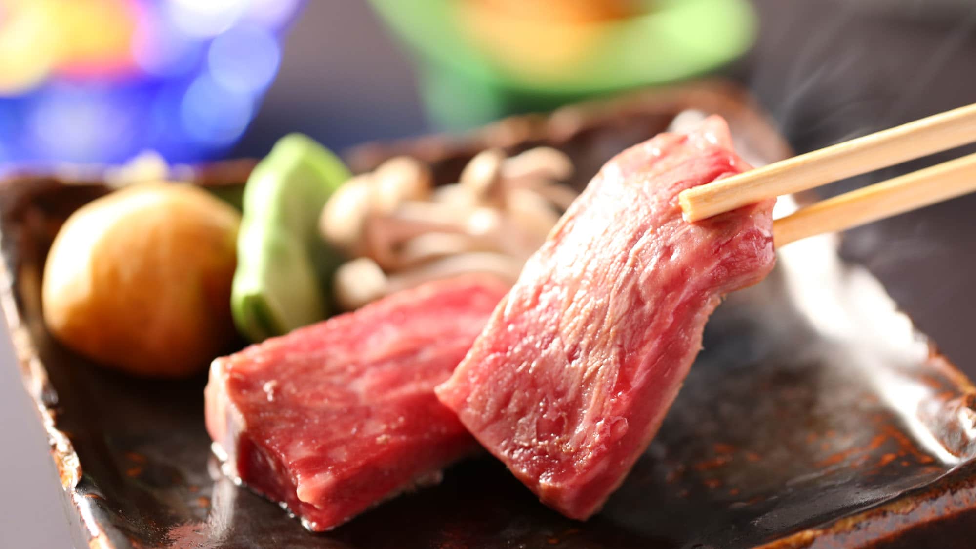 Enjoy Shinshu beef with steak
