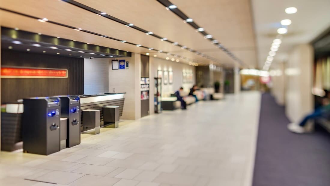hotel lobby