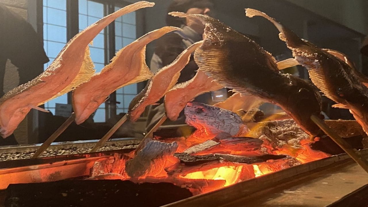 Local fish grilled on the beach