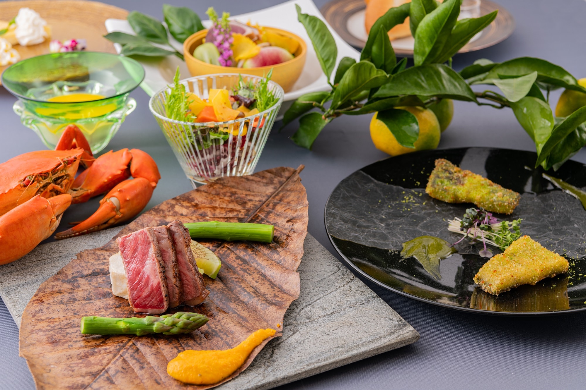 [Meal example] Enjoy the new food culture of Lake Hamana and Mikkabi while taking in the view of Lake Hamana that spreads out before your eyes.
