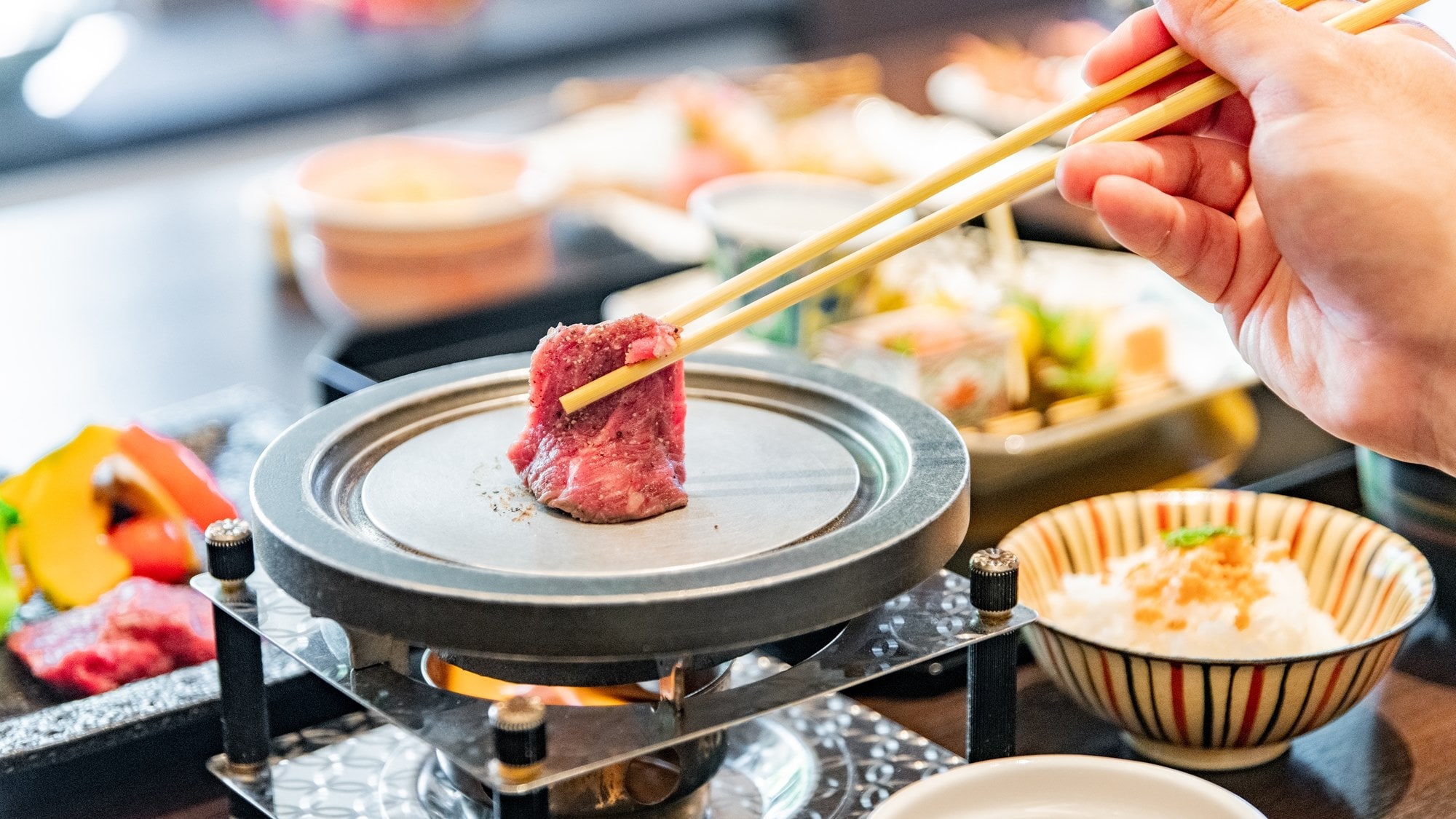 [Upgraded Kaiseki] Enjoy Japanese Black Beef along with the four seasons of Kirishima