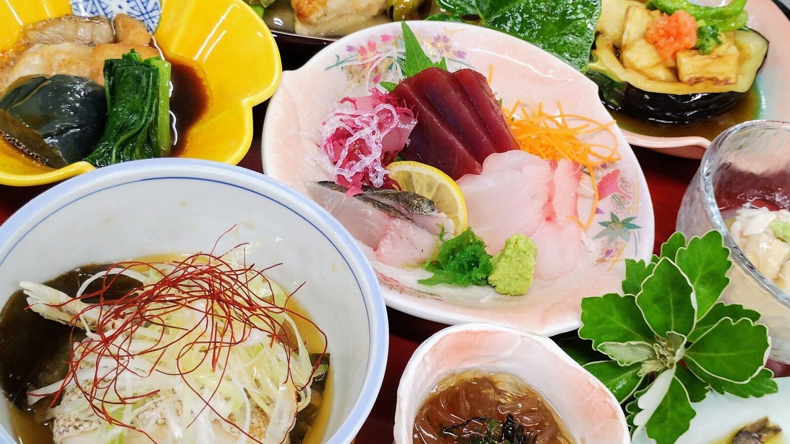 美味轻食晚餐套餐图片 常盘鱼料理套餐