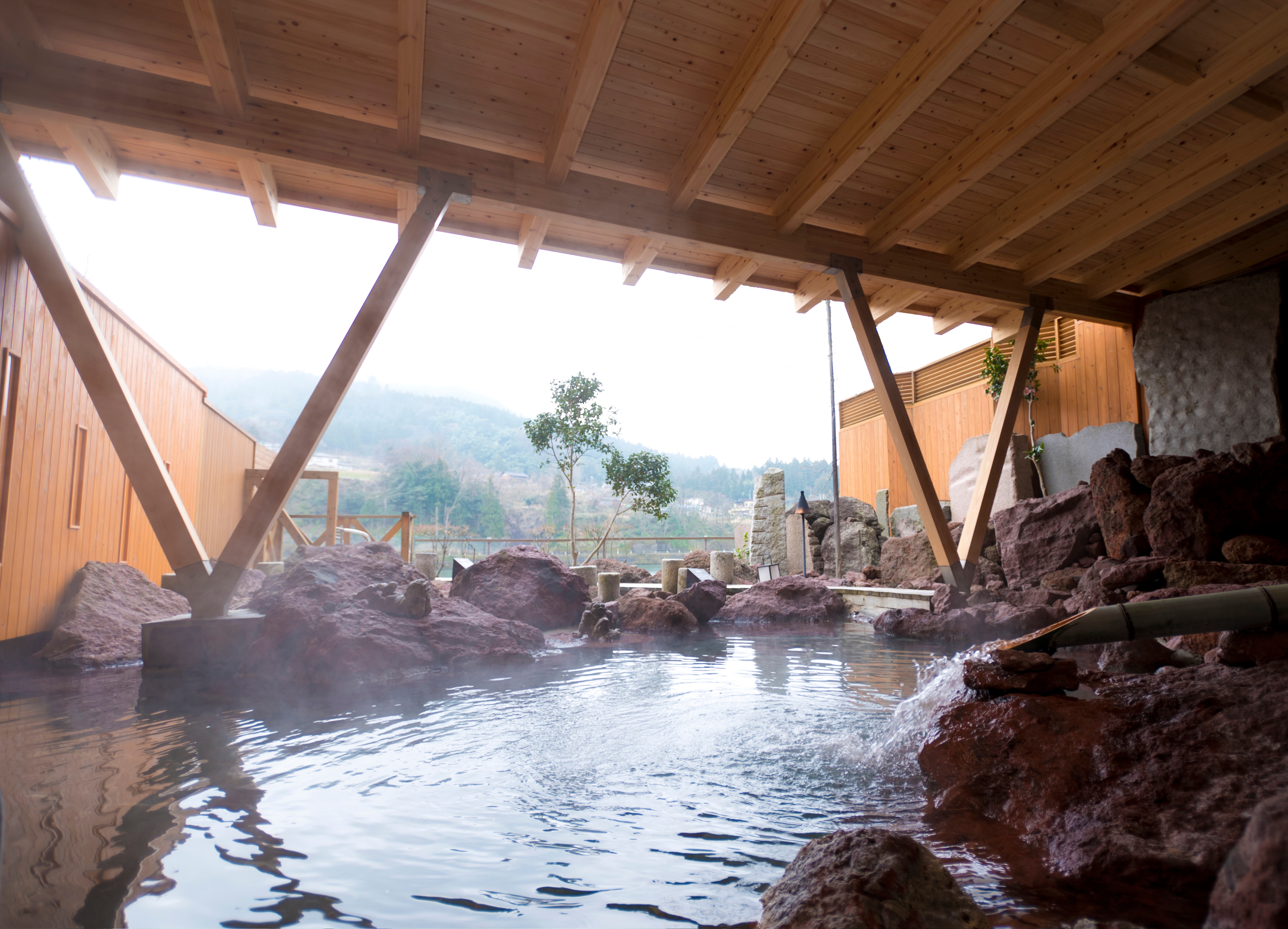 Large open-air bath