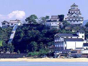 Karatsu Castle, white sand and Nagisakan Kimura