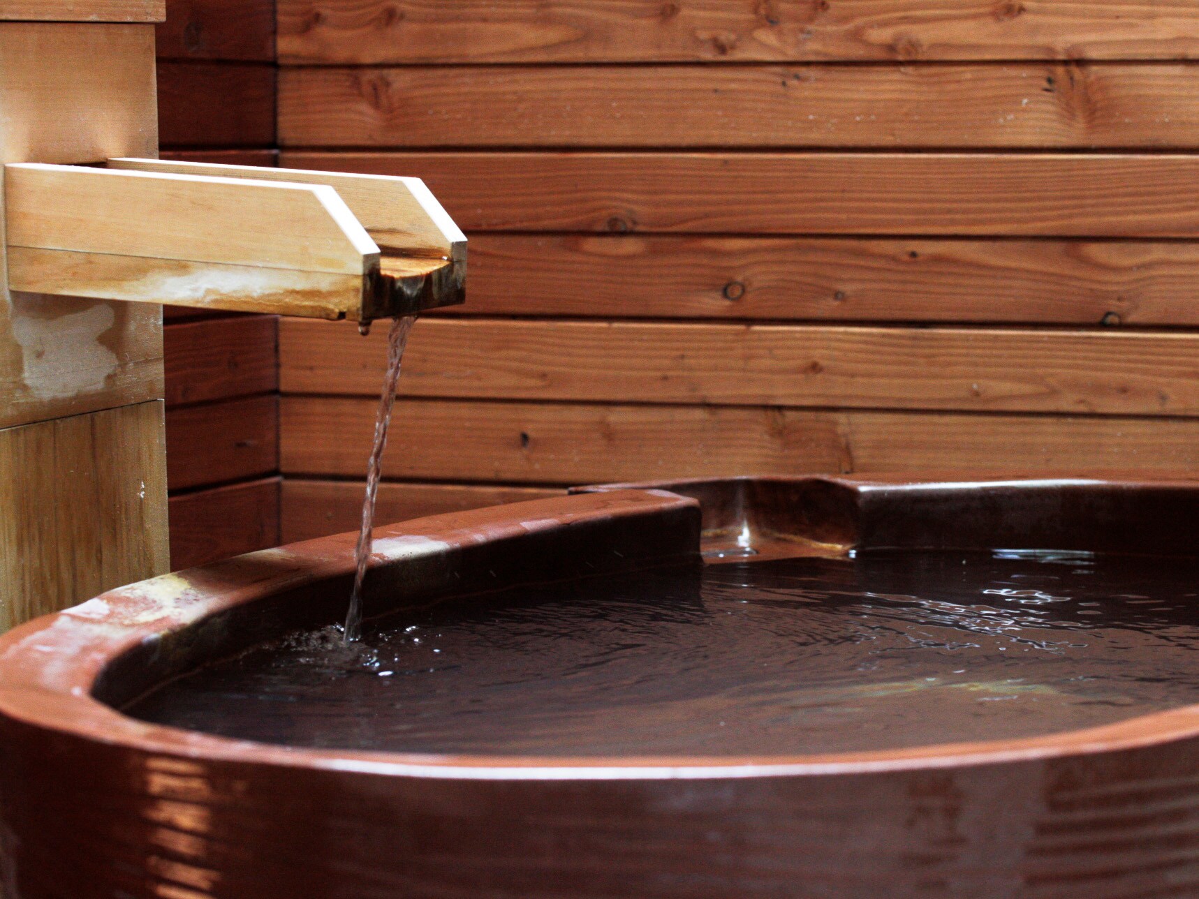 Image of maisonette spa type open-air bath at The Prince Villa Karuizawa