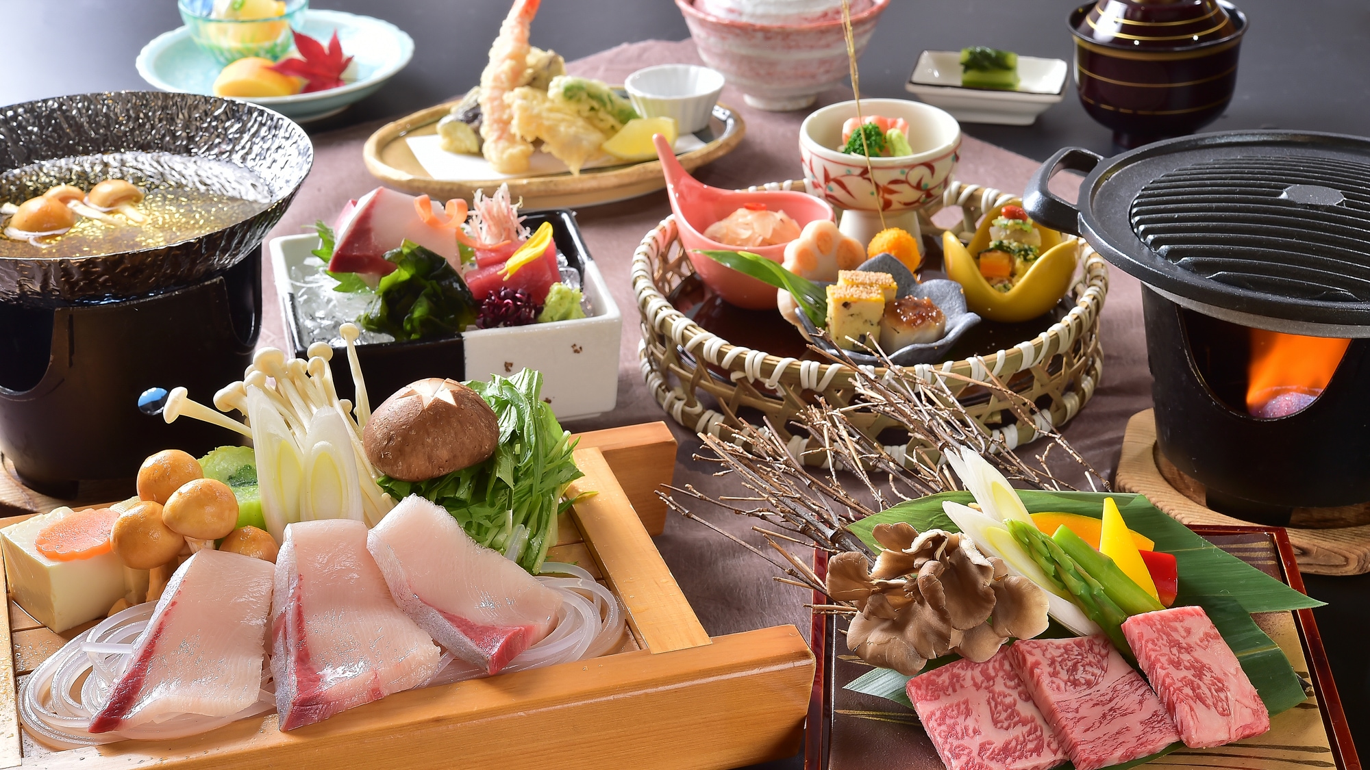 冬季12/1～2/28限定＼信州牛陶板焼きと寒ブリ／（イメージ）