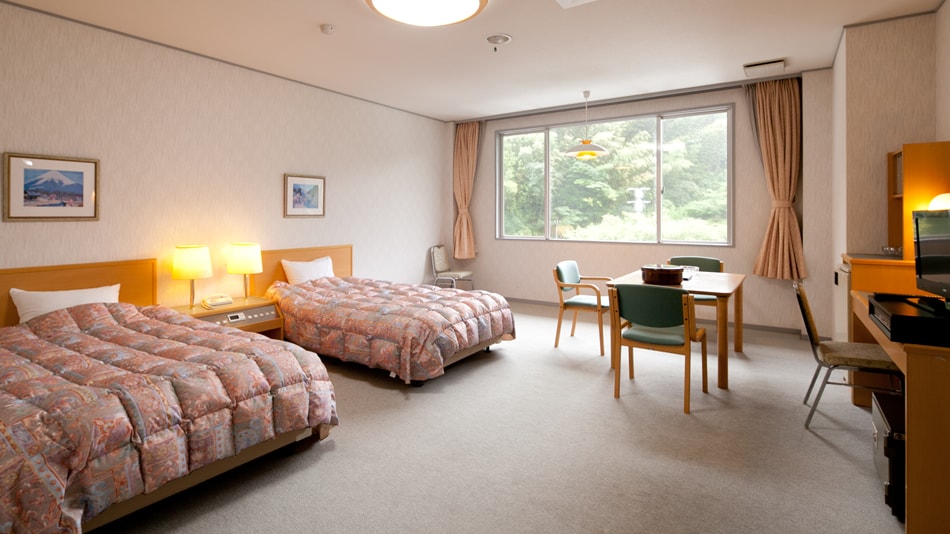 Barrier-free Western-style room (twin) for the elderly and wheelchair users