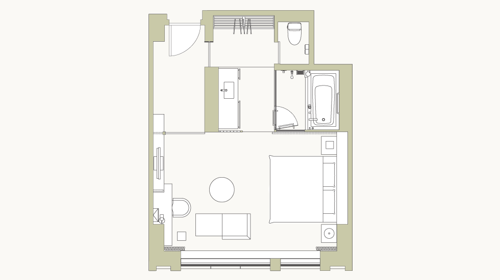 Deluxe King - Floor plan