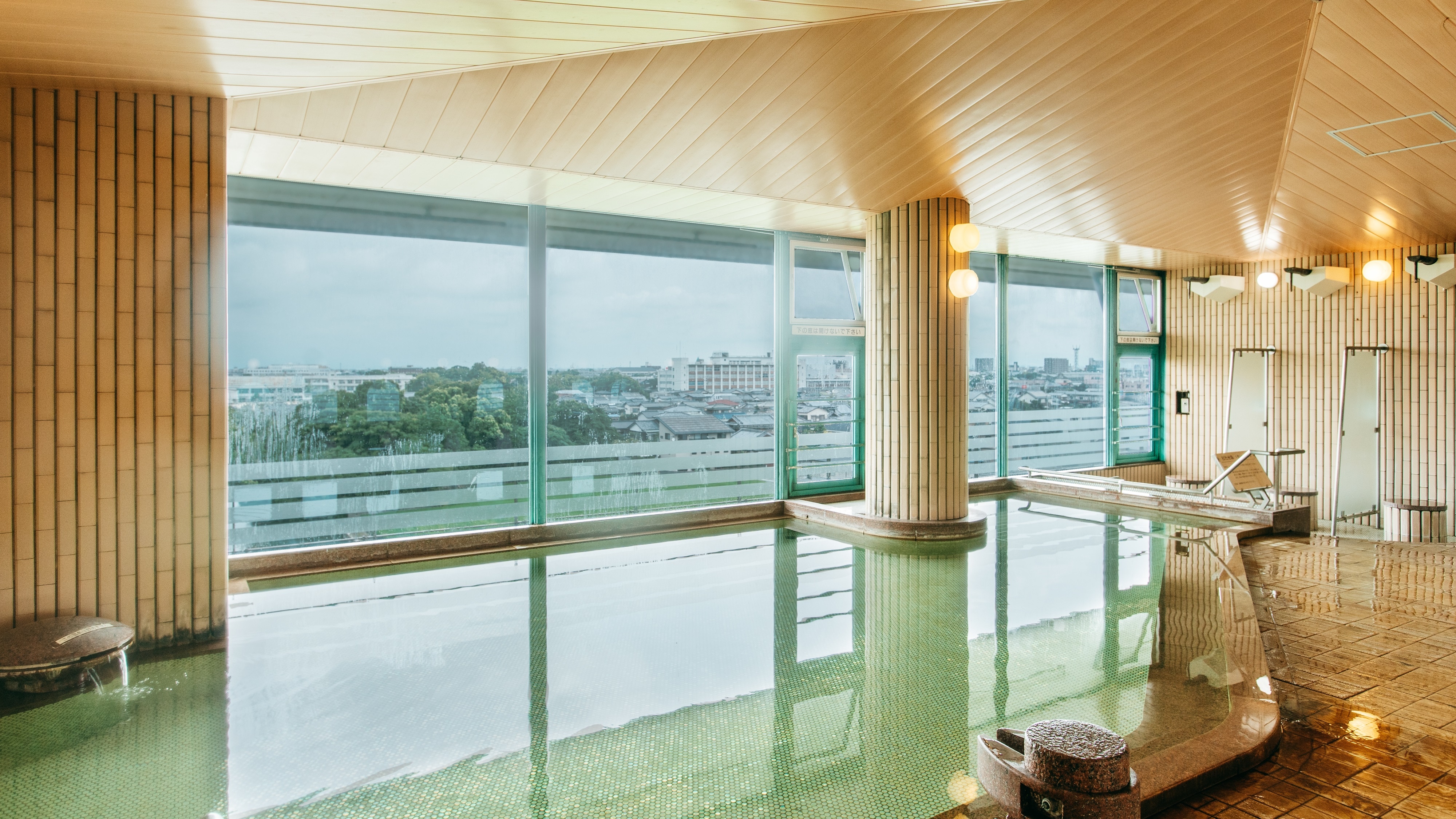 5th floor public bath with a view
