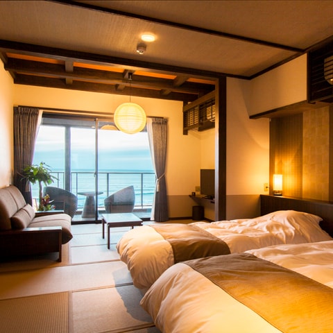 Ocean view, open-air bath [Yuuho] 2nd floor, non-smoking