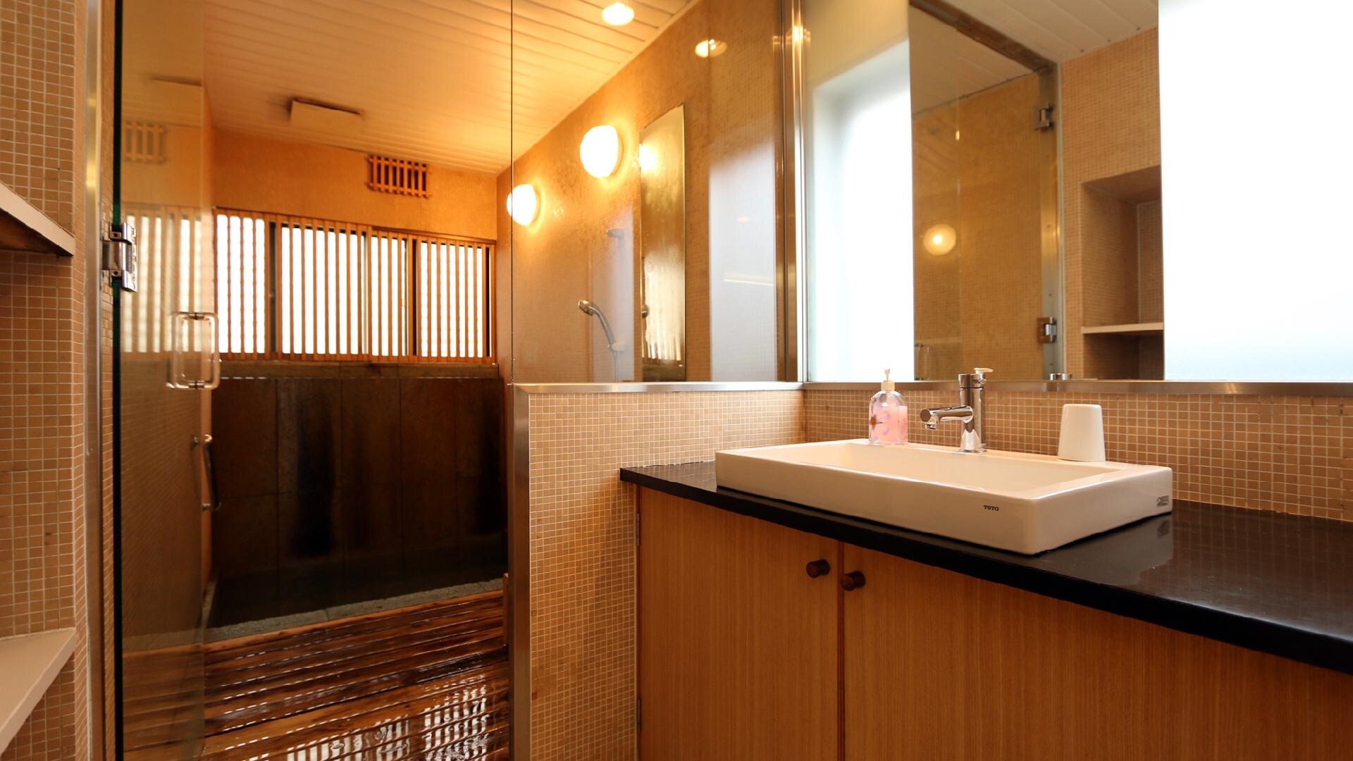 [Kamar khusus Jepang-Barat - Tsubaki no Ma-] Kamar mandi pribadi