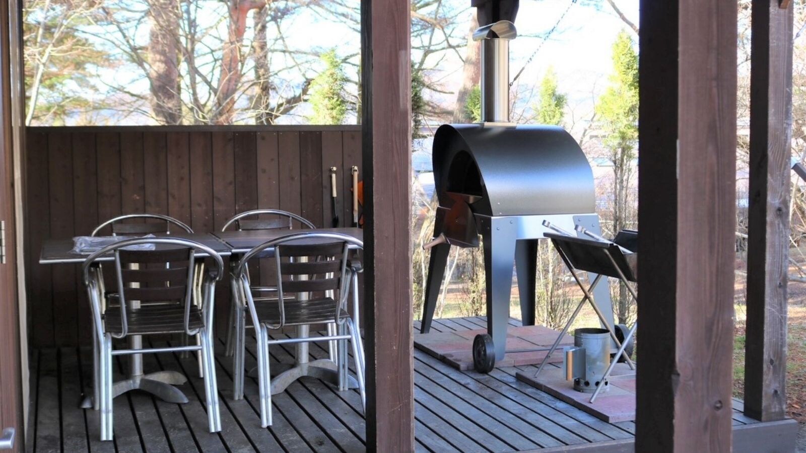 Grill cottage deck