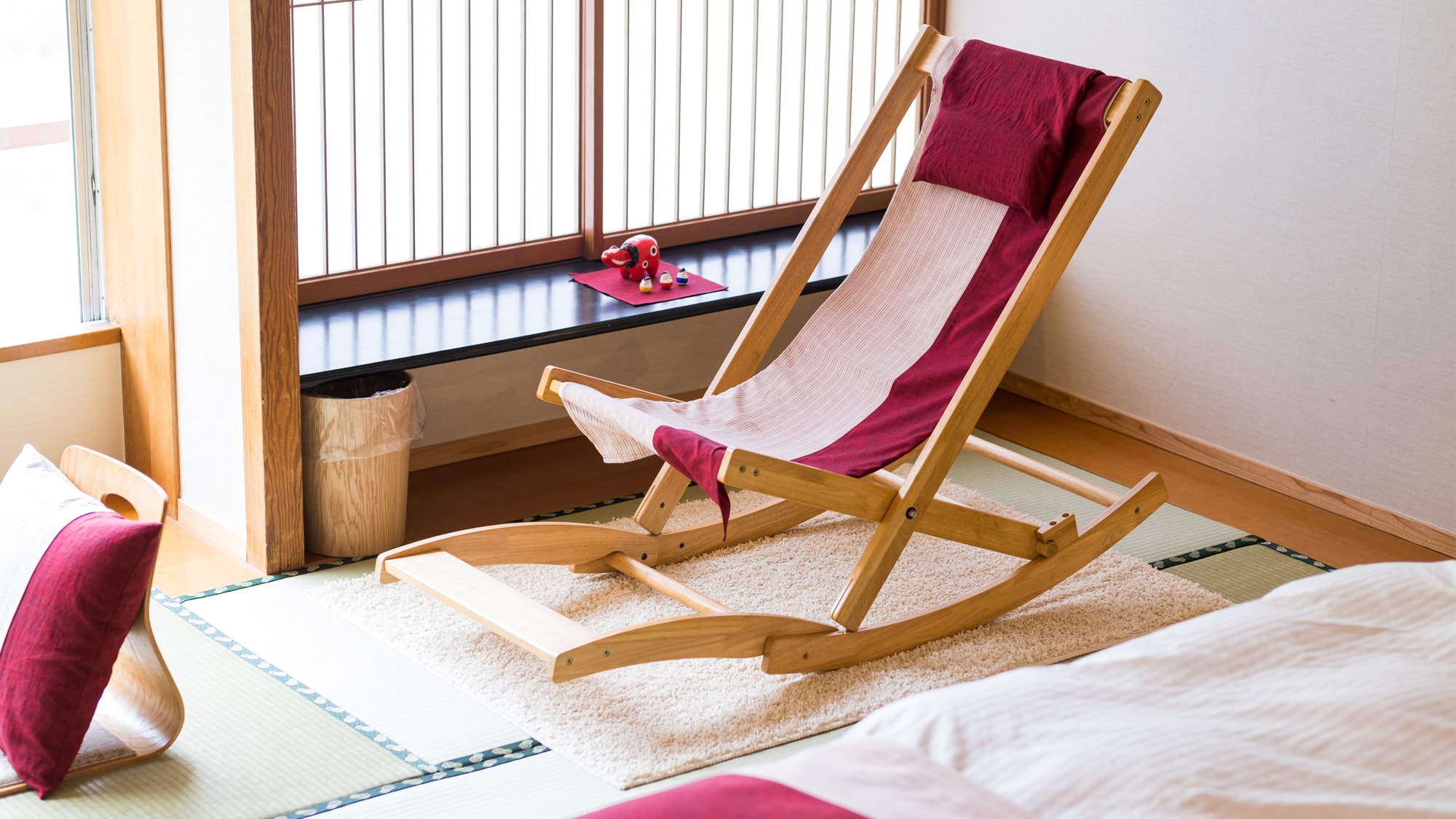 [Yoimachitei_Cotton Room] 可以體驗當地會津傳統工藝的概念房。