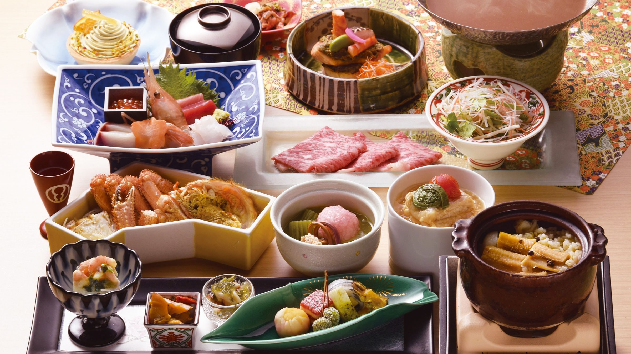 【저녁식사/유노사토(반개실)】타키모토 고젠(봄)/3월~5월의 식단(이미지)