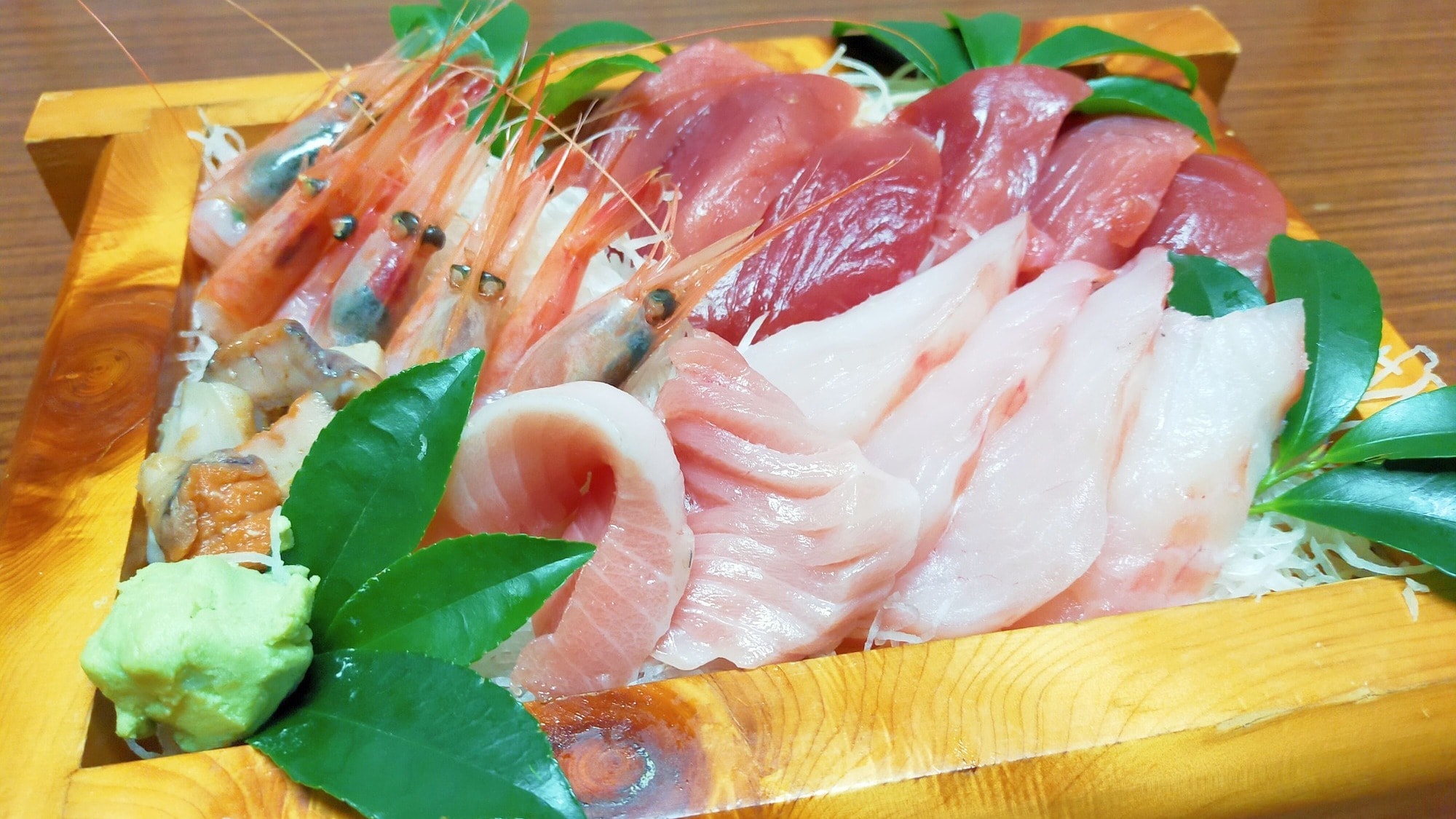 Dinner (example of Sado seafood gourmet plan menu)