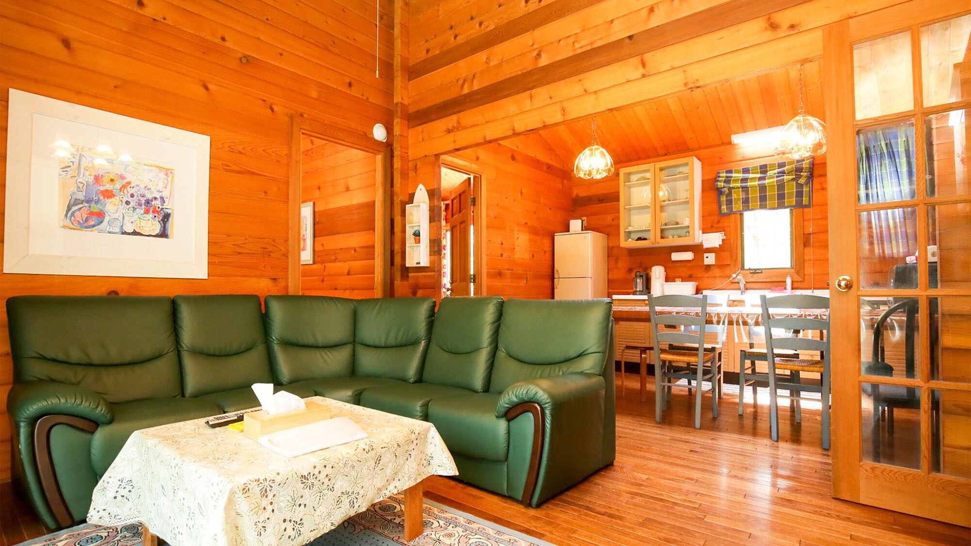 ・Anne You can relax while enjoying the view from the terrace and watching the large LCD TV.