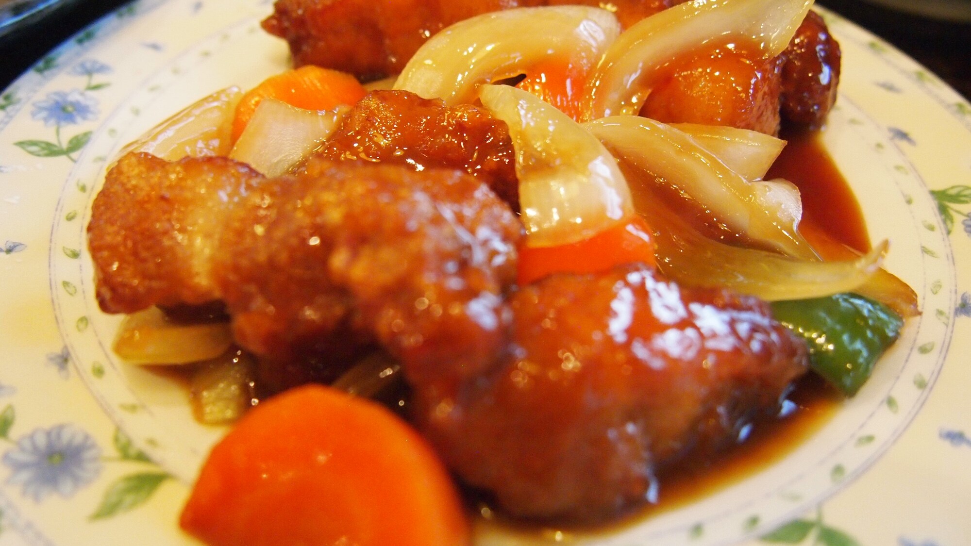 * [Supper example: Japanese set meal] The landlady's proud vinegared pork