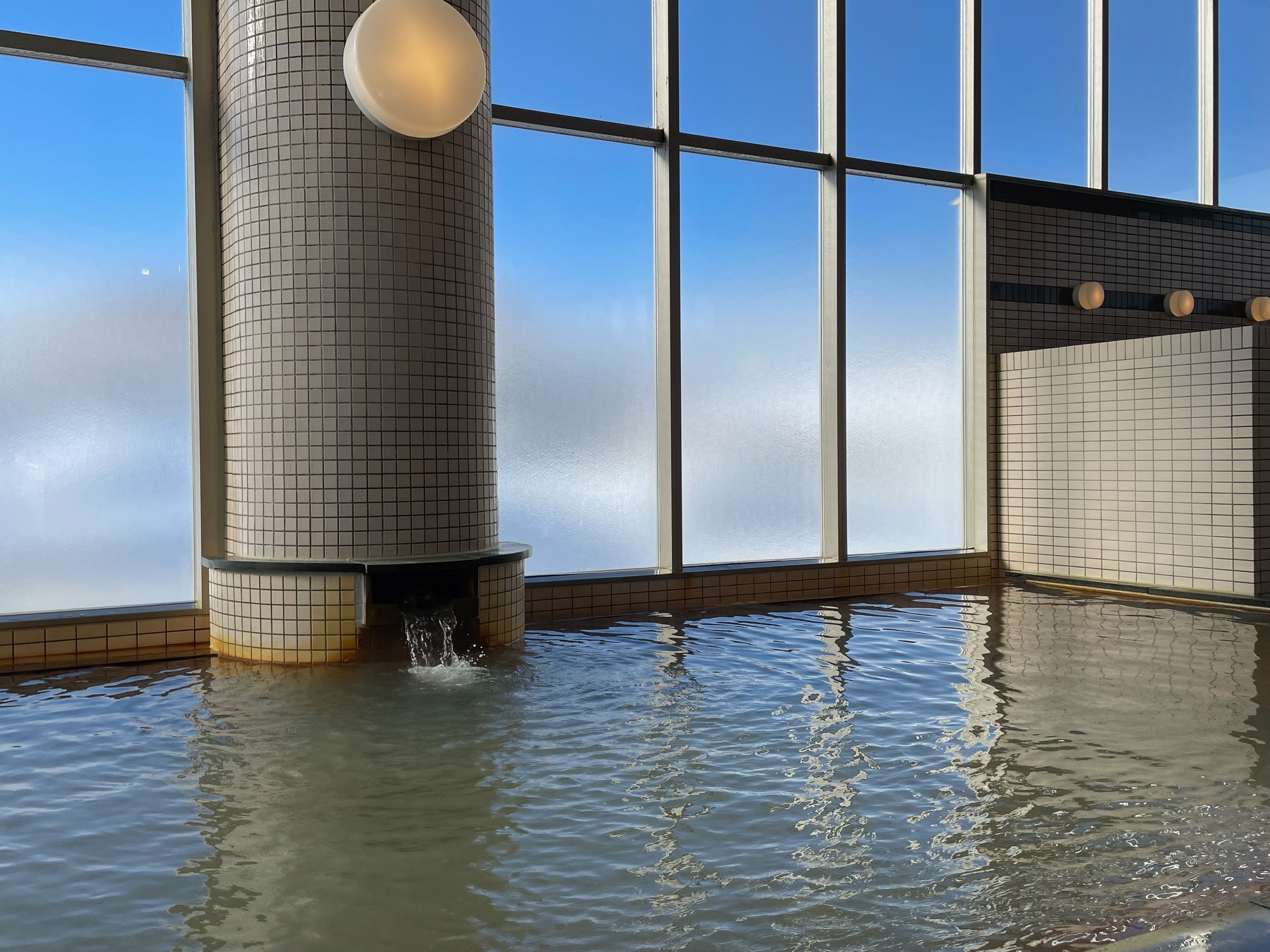 Indoor hot spring bath