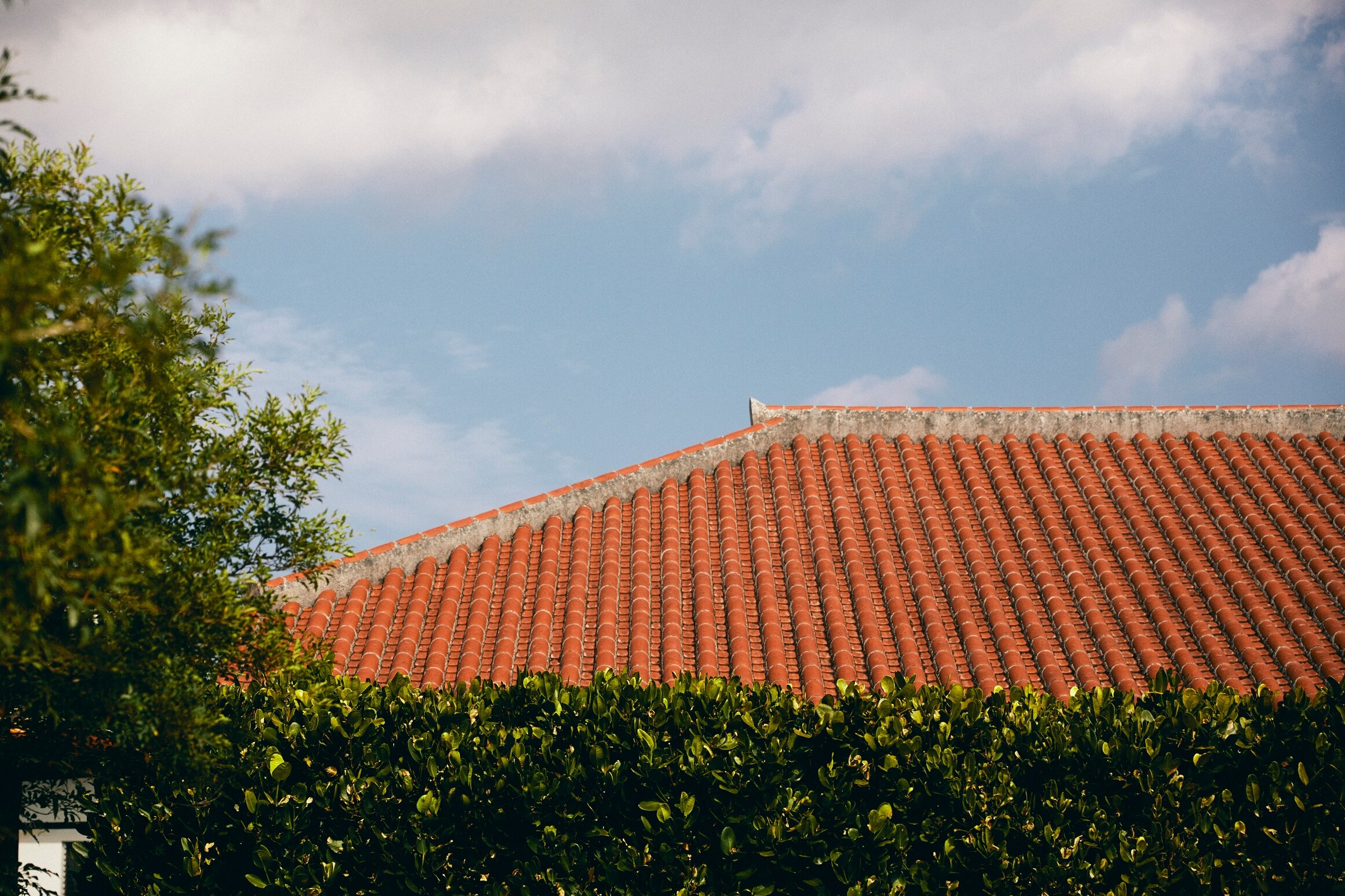 [Yomitan Village] Traditional Okinawan red-tiled houses remain, allowing you to spend time leisurely.