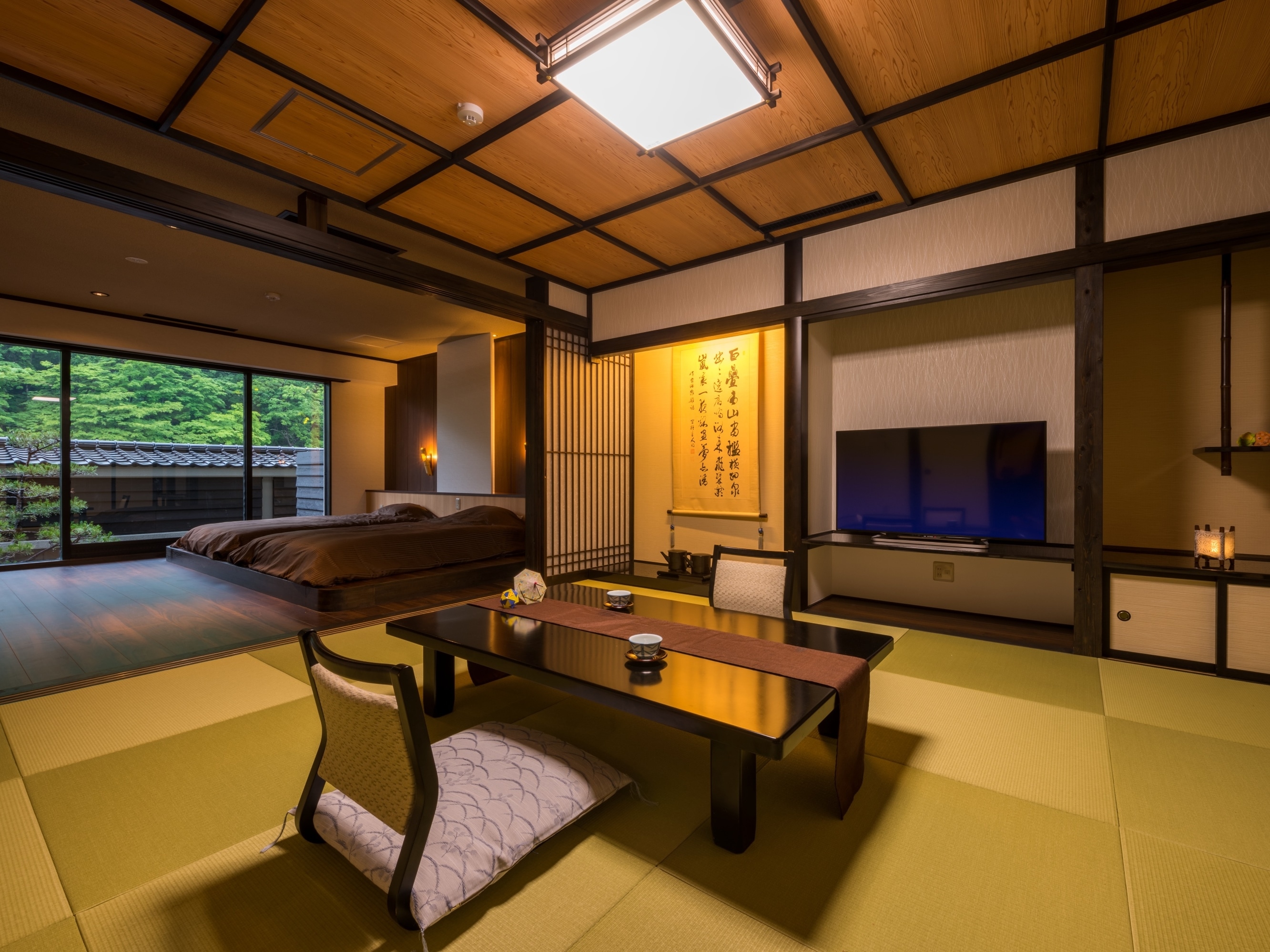 Special room with semi-open-air bath "Azusa" "Hinoki"