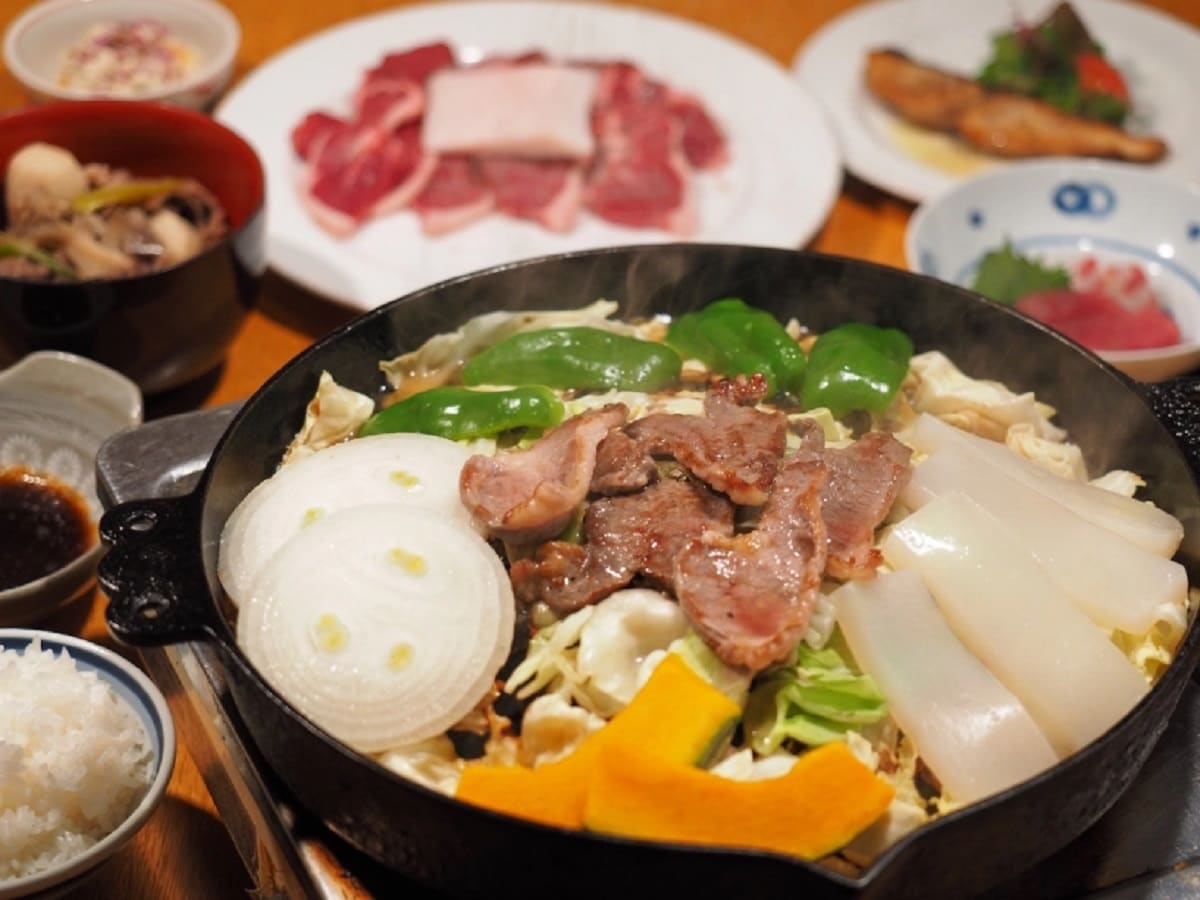 Zao's specialty, Genghis Khan, is delicious at Yamagata Imono