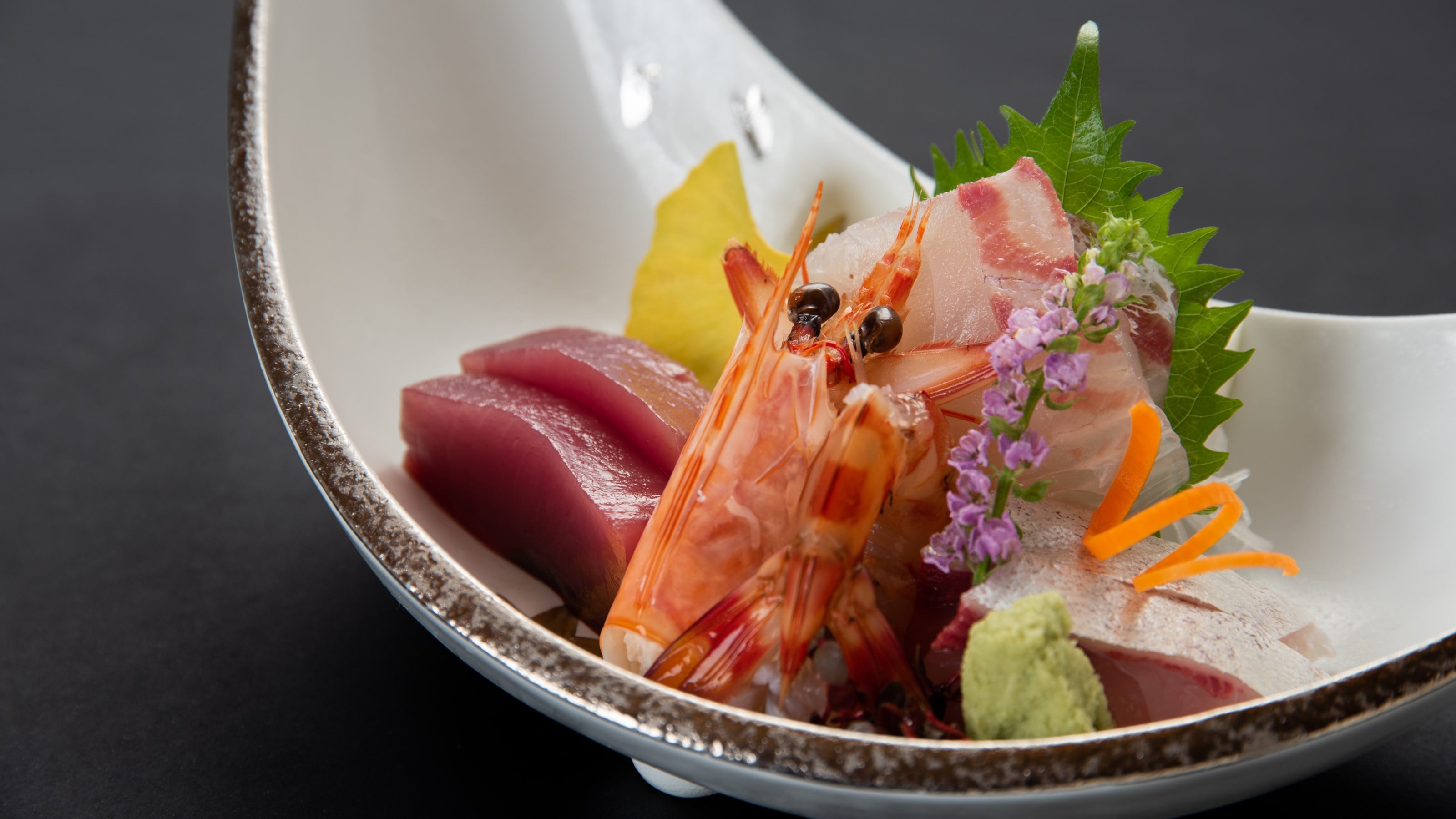 Dinner Basic Course Sashimi Example