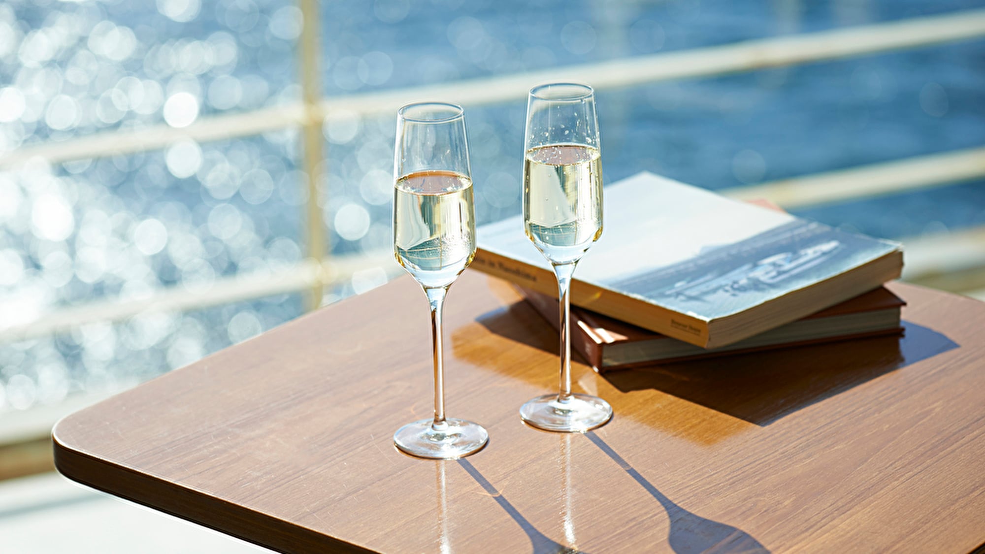 All rooms have ocean views.