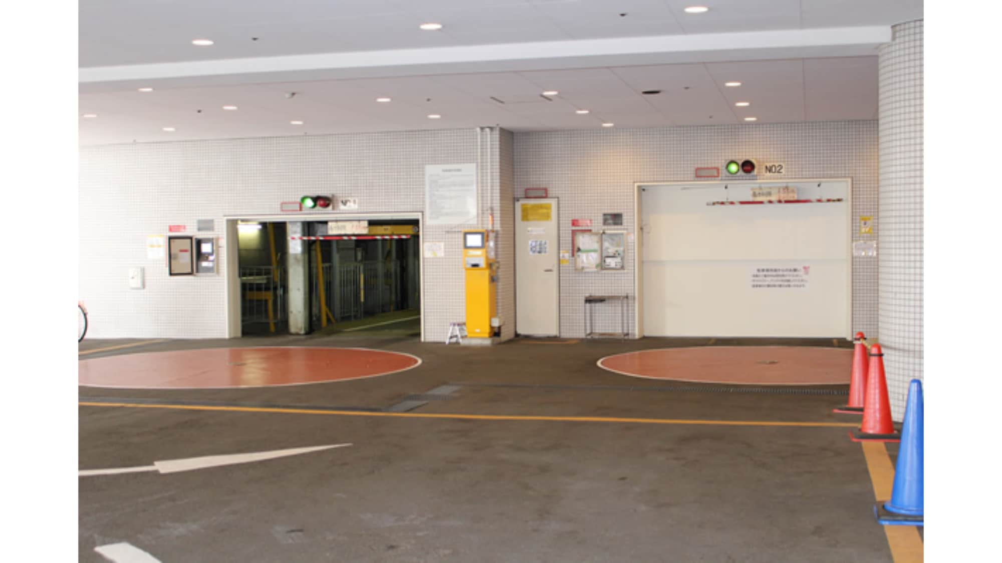 Hotel parking lot