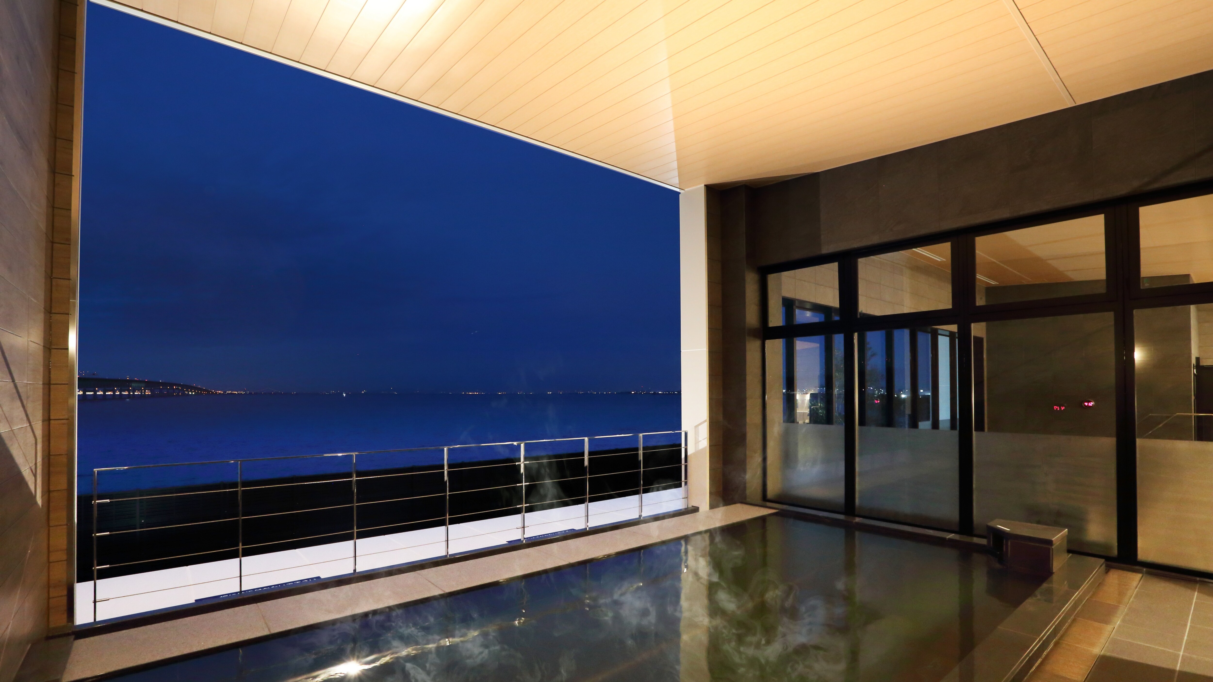 Open-air bath with a view