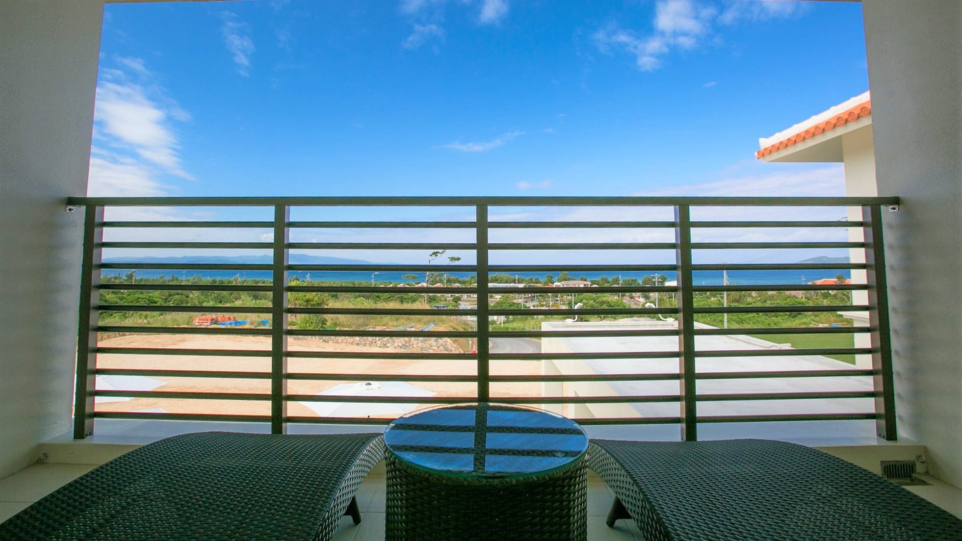 Spend the day gazing at the ocean from the second floor terrace.