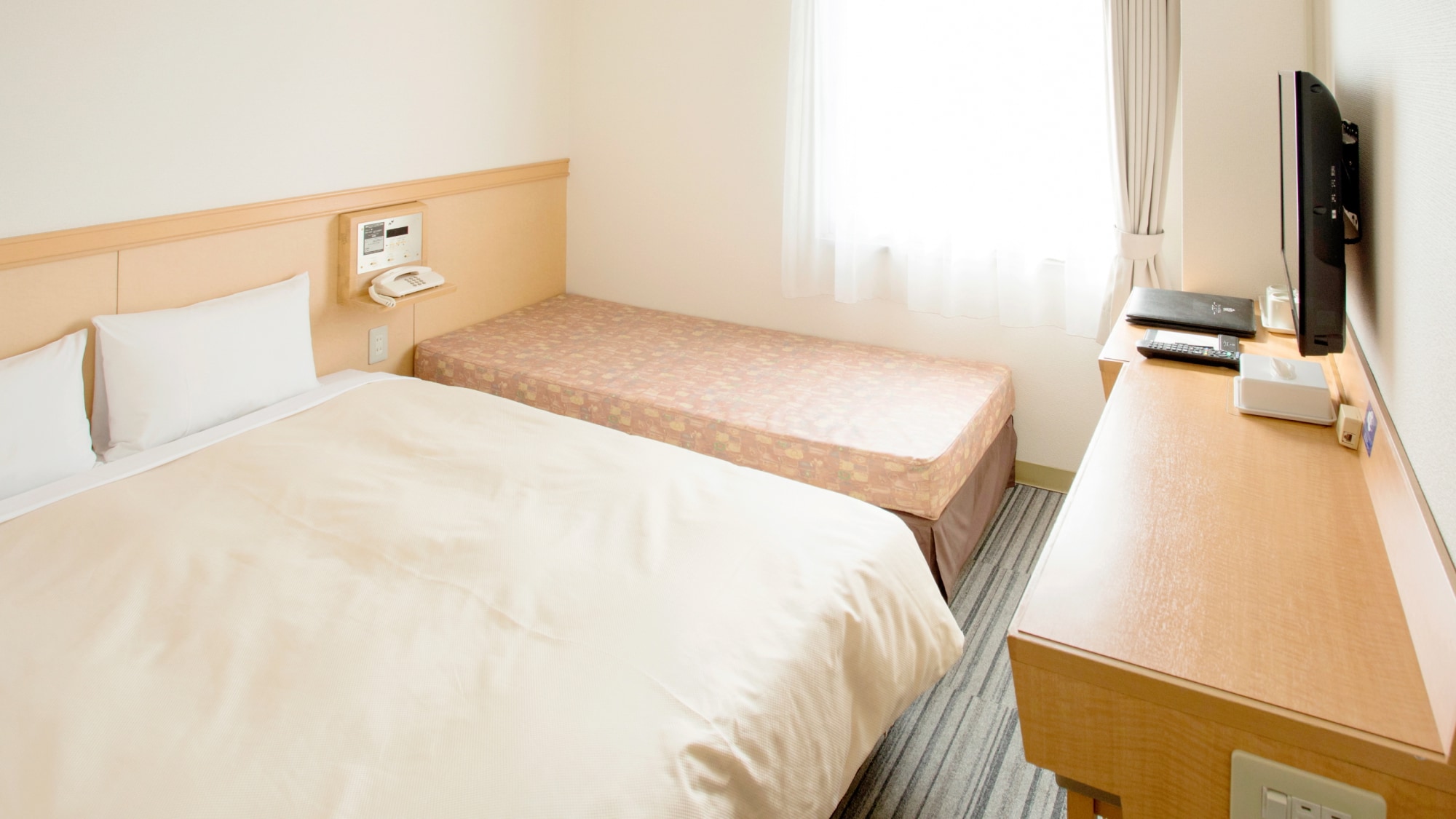 [Double room] All rooms are 14 square meters / 120 cm wide bed, Northern Alps side