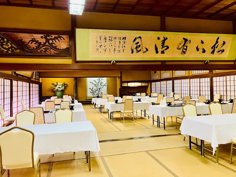 Constructed in 1891, 100 tatami large hall registered as Yamaguchi Prefecture Modern Japanese Architecture II.