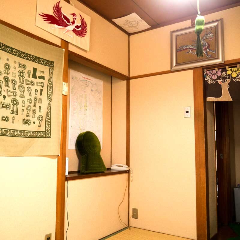 客房Kitora no Ma，四神壁画的照片