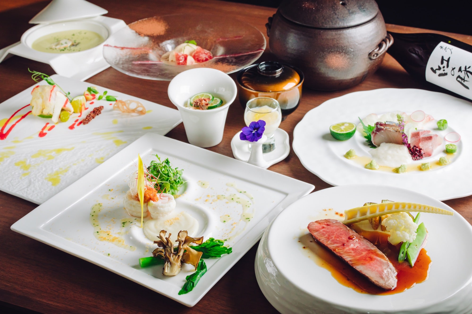 "French Kaiseki" course menu image