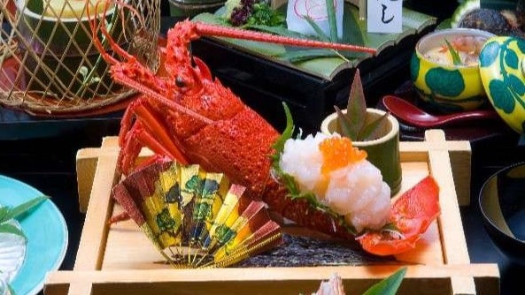 [懷石料理範例] [晚餐/伊勢蝦懷石]生魚片多汁又飽！