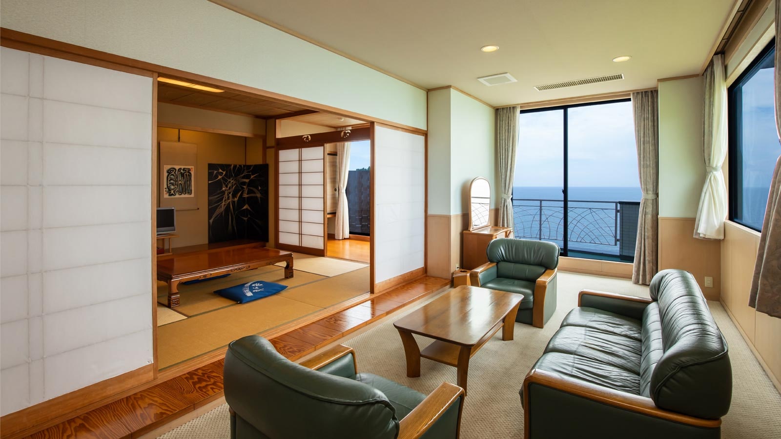 ～雙床日西式房間 海景◎禁煙～