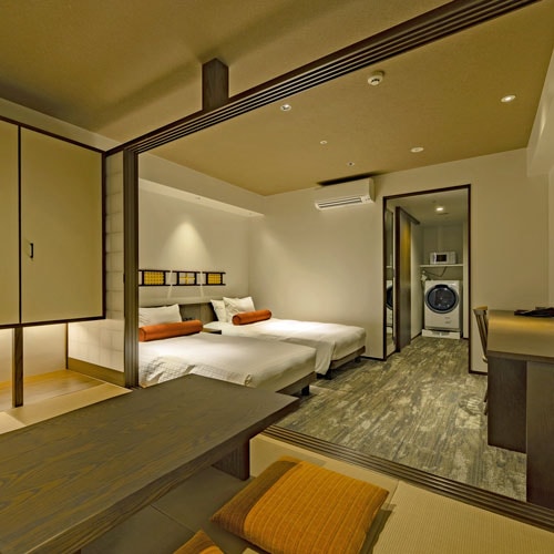 * [Kamar kembar bergaya Jepang-Barat (gambar)] Kamar bergaya Jepang-Barat yang hangat di mana Anda dapat disembuhkan dengan aroma terburu-buru.