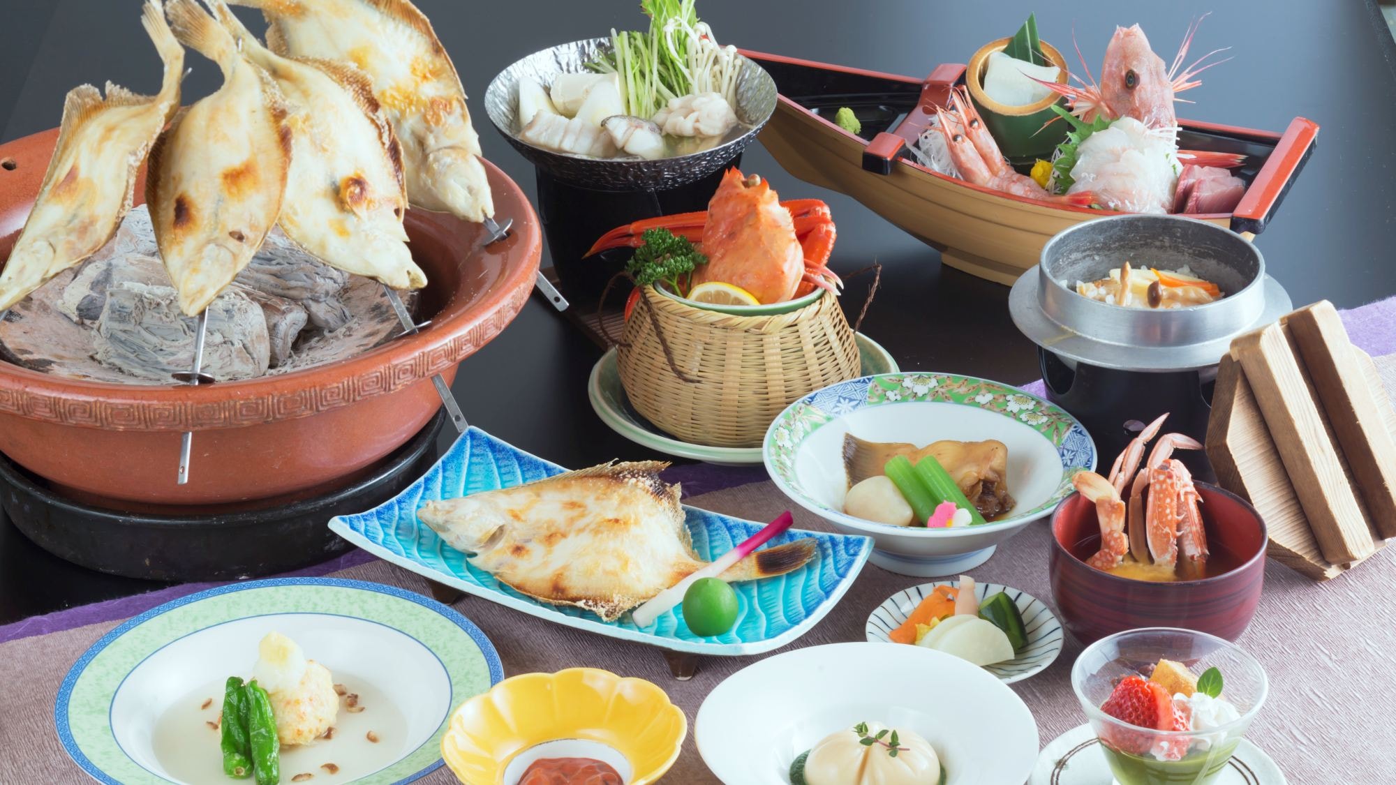 [Tsubabuki Plan] ★ Enjoy seafood dishes such as local fish grilled on the beach