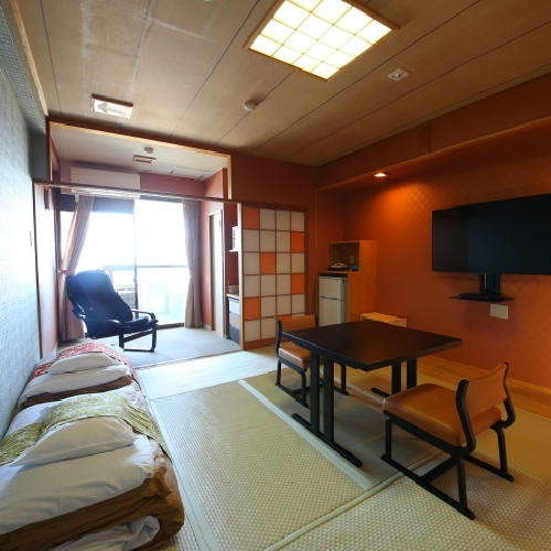 ☆New Cape feeling, new style Japanese-style room with open-air bath. "Pre-set futon" is Yume Misaki style that values privacy.