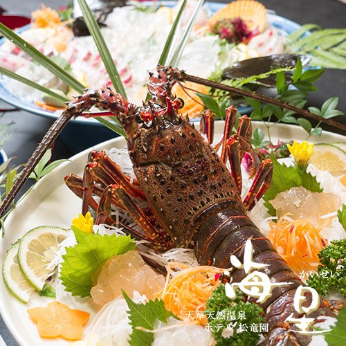 [Exciting spiny lobster sashimi]