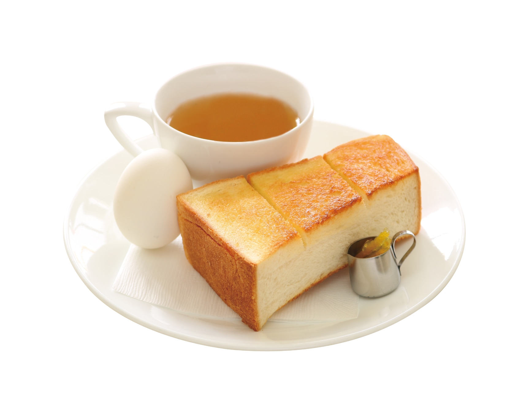 早餐範例：您可以從烤麵包和三明治等 4 種早餐中進行選擇。